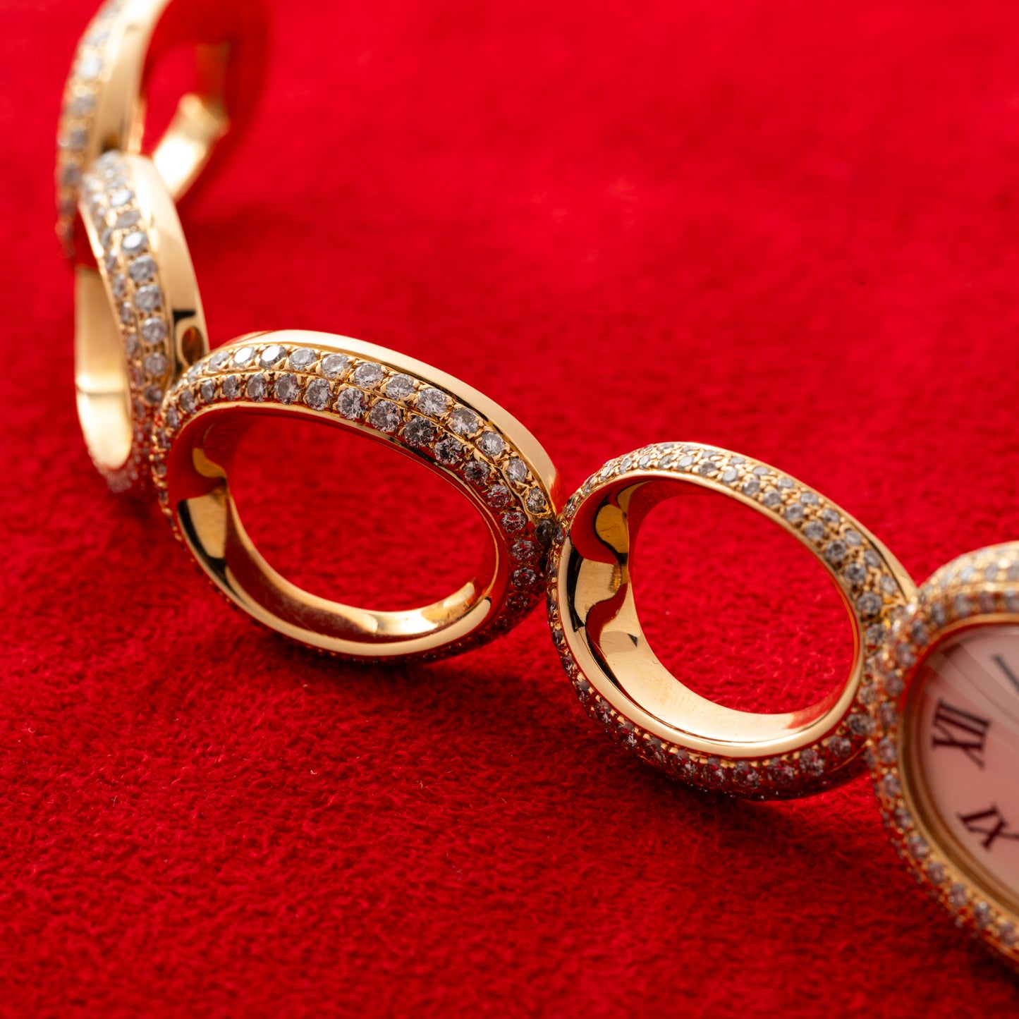 Cartier Baignoire 'Oval Bracelet' Diamonds