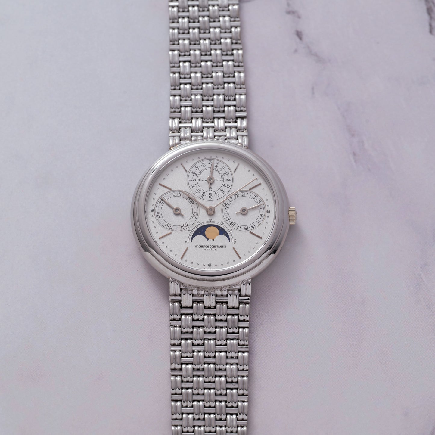 Vacheron Constantin 'Platinum' Perpetual Calendar Moonphase