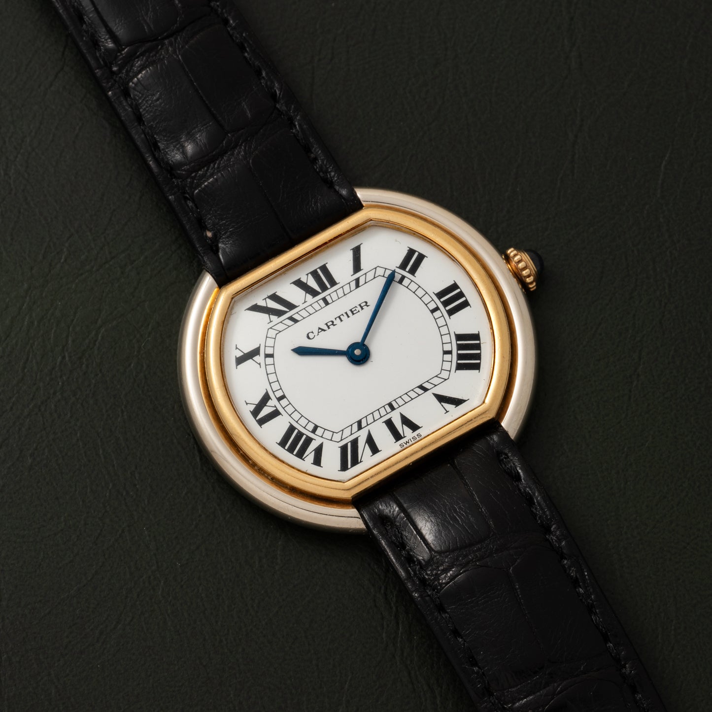 Cartier Ellipse Two-Tone White & Yellow Gold