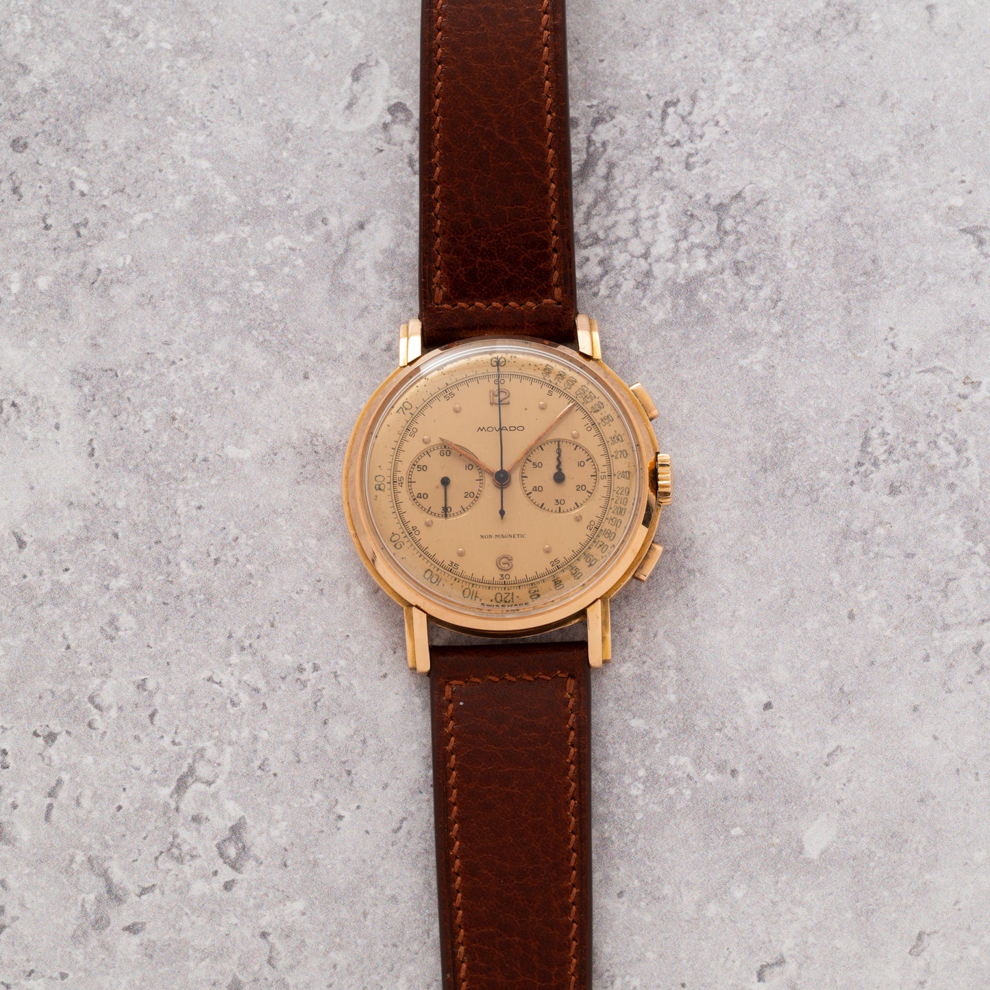 Movado M90 Pink Gold Chronograph