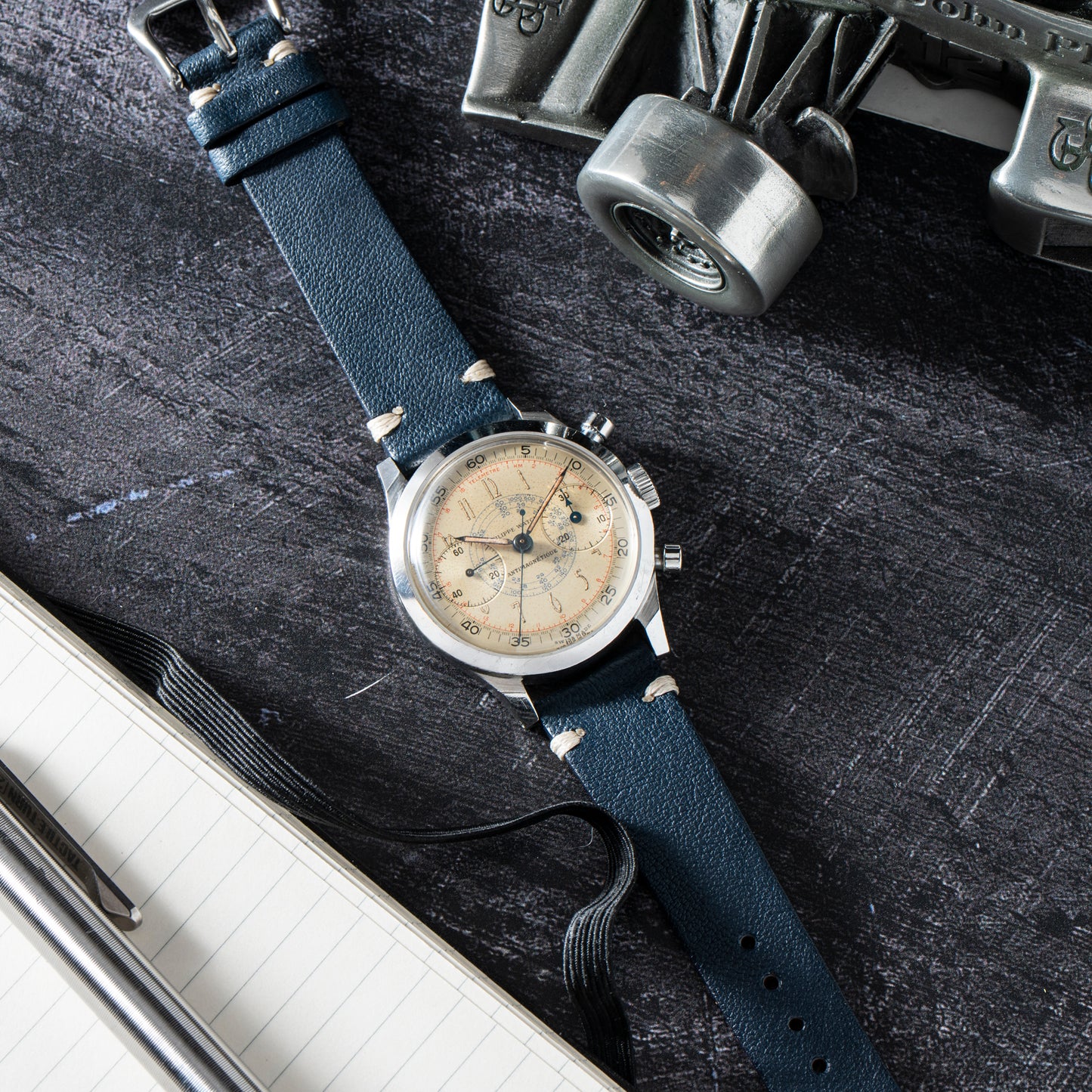 Philippe Watch Anti-Magnetic 'Art Deco' Chronograph