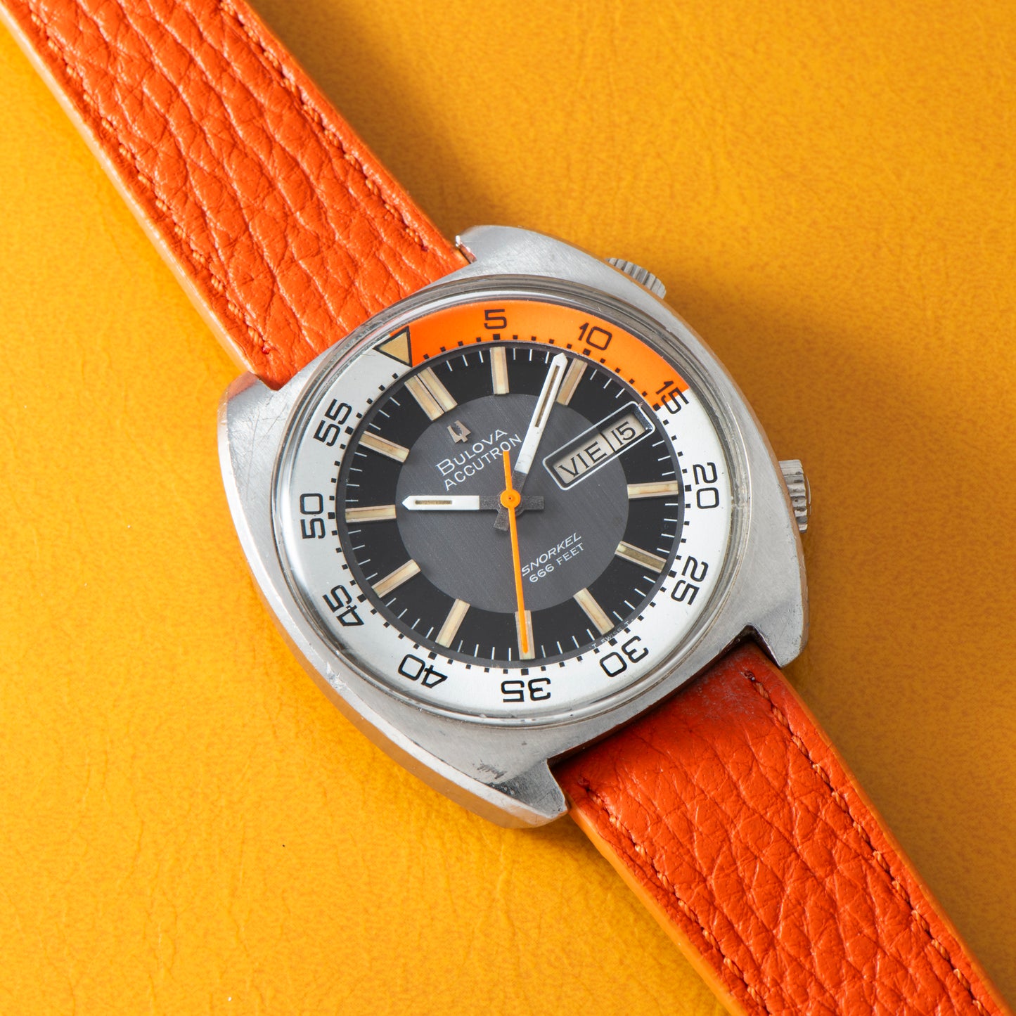 Bulova Accutron Snorkel Compressor Diver