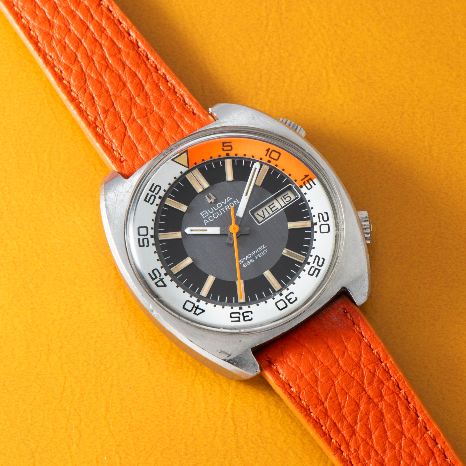 Bulova Accutron Snorkel Compressor Diver