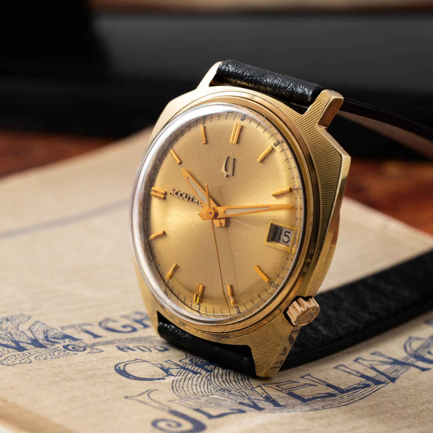 Bulova Accutron 'Golden Shield'