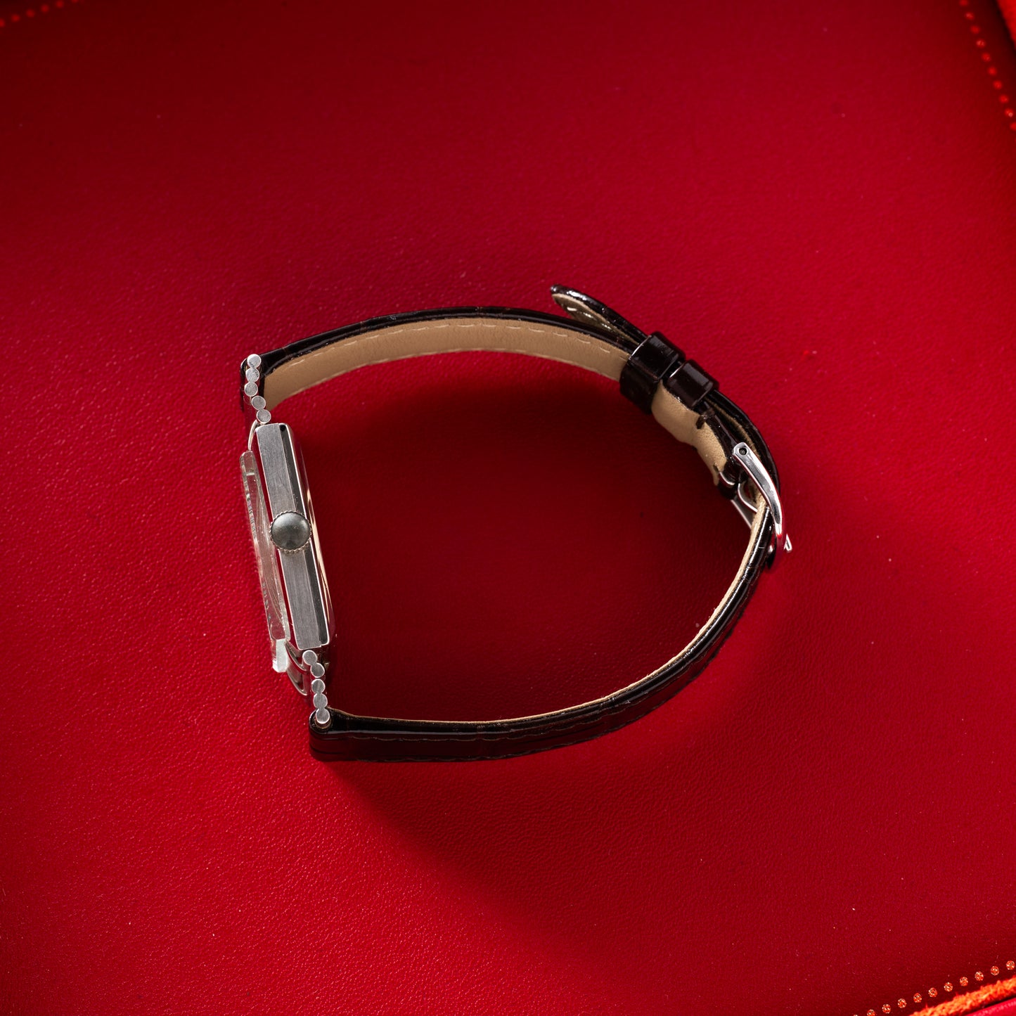 Longines 'Hinged Lugs' Platinum Diamonds