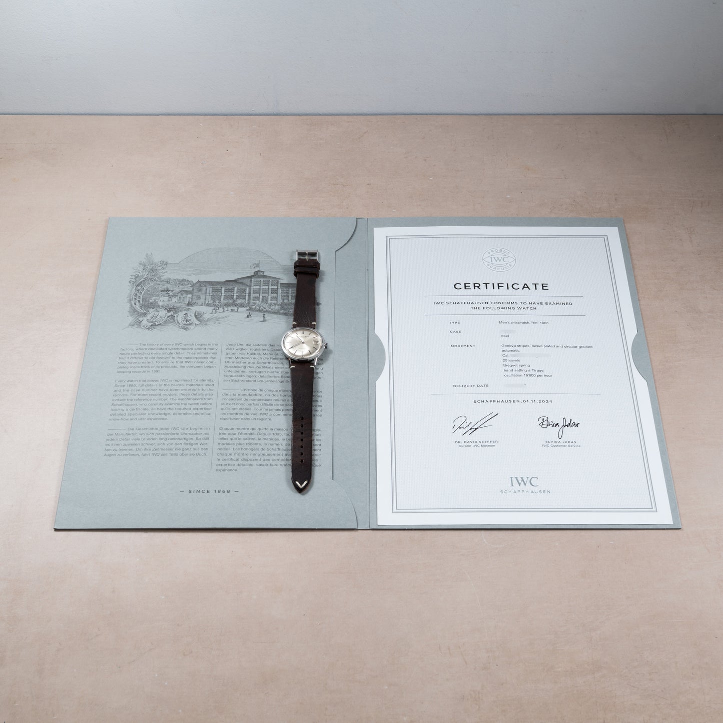 IWC For Cartier Dress Watch 'Calibre 8541'