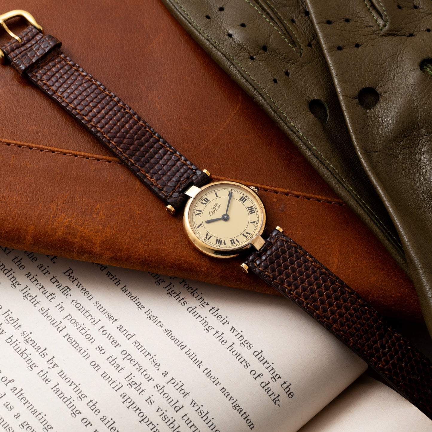 Cartier 'Must De Cartier' Vendome Vermeil