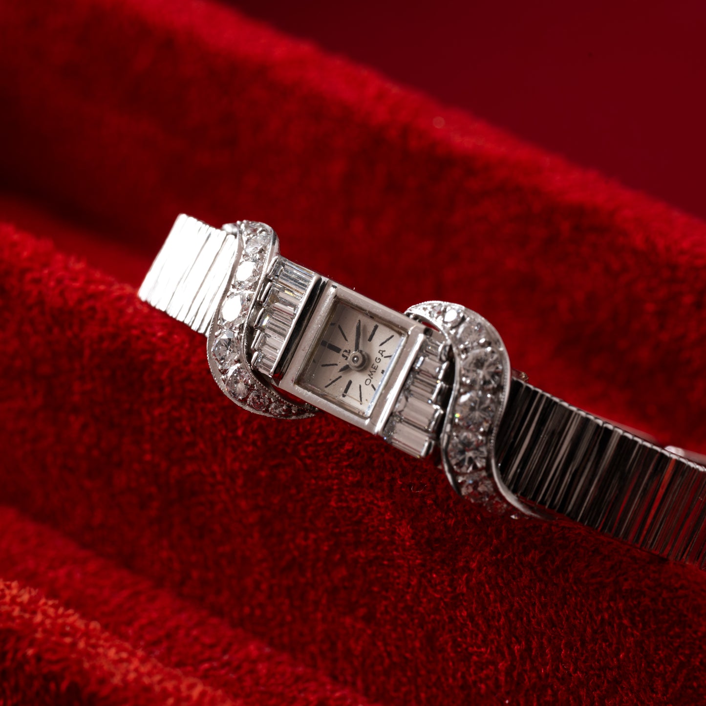 Omega Ladies Diamonds 'Bark' Cocktail Watch