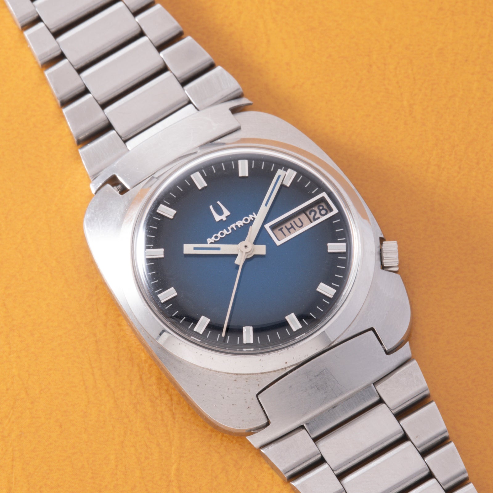 Bulova Accutron 'Blue Fumé' Day-Date
