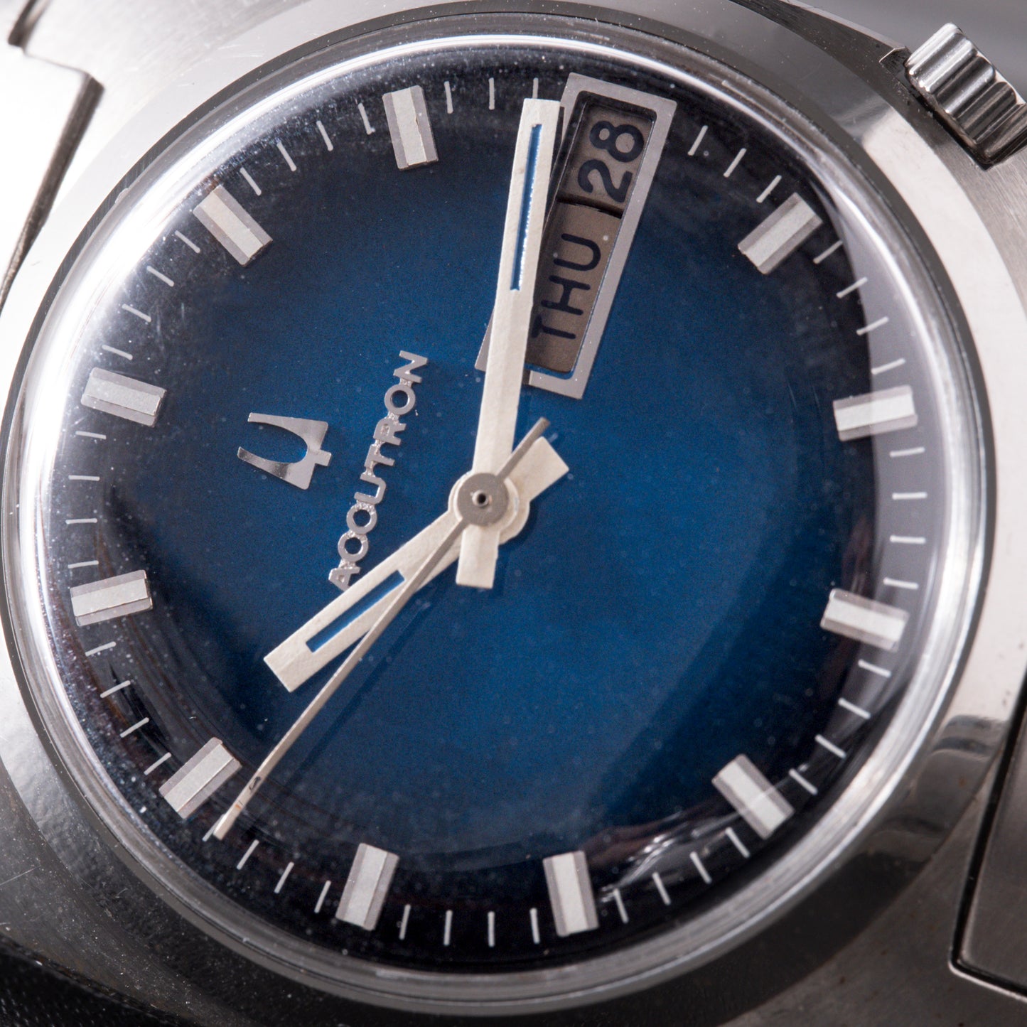Bulova Accutron 'Blue Fumé' Day-Date