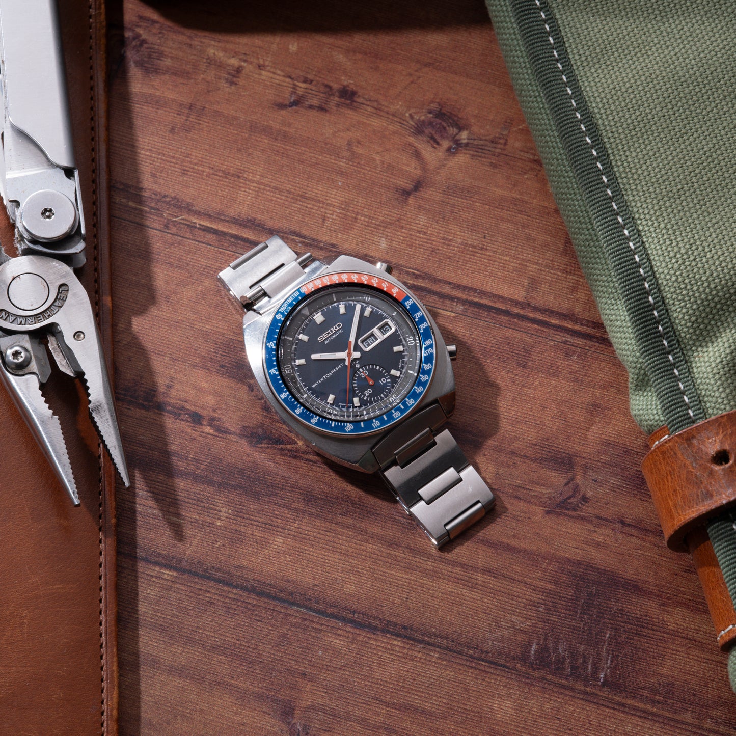 Seiko 'Blue Pogue' Chronograph