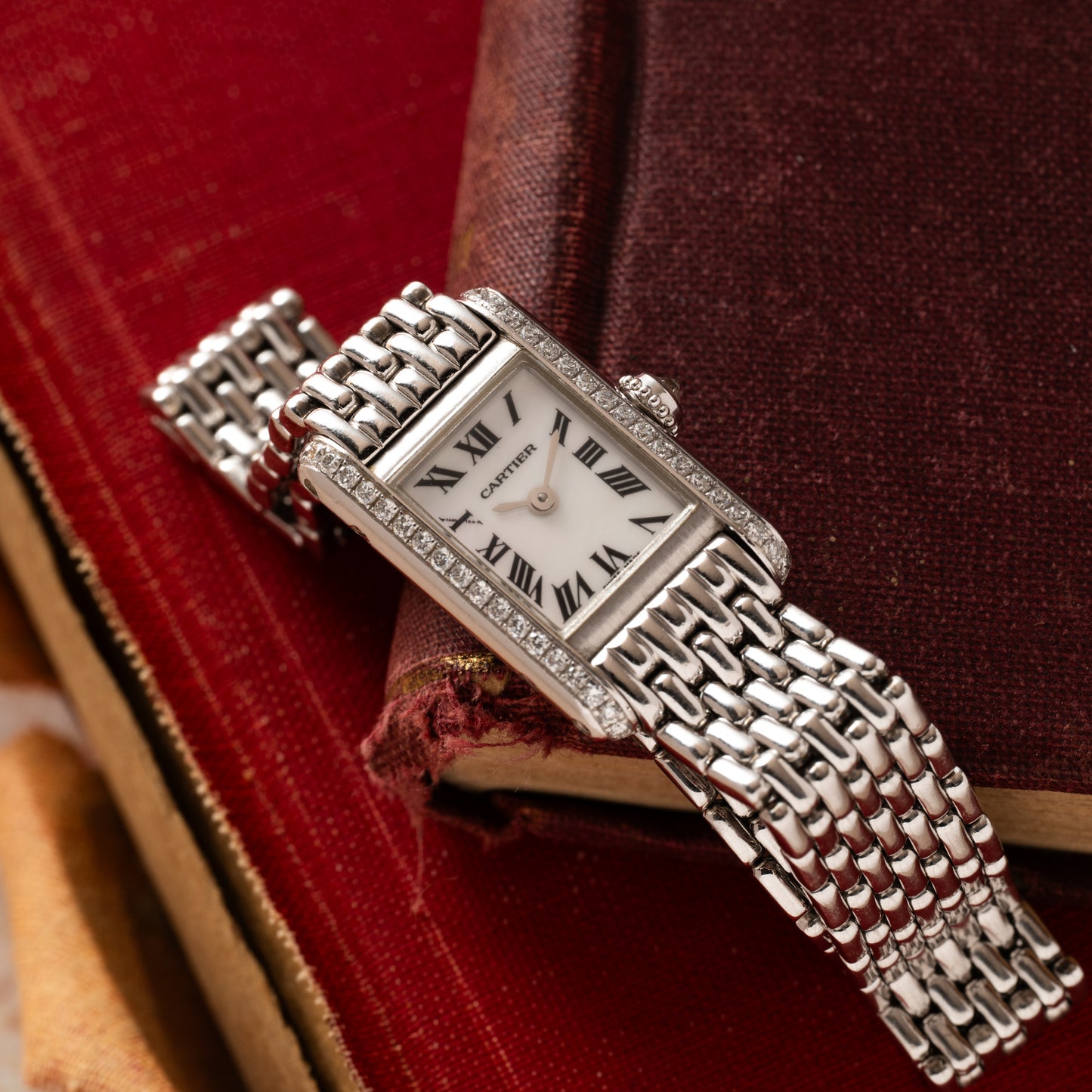 Cartier Tank Mini Diamonds 'MOP'