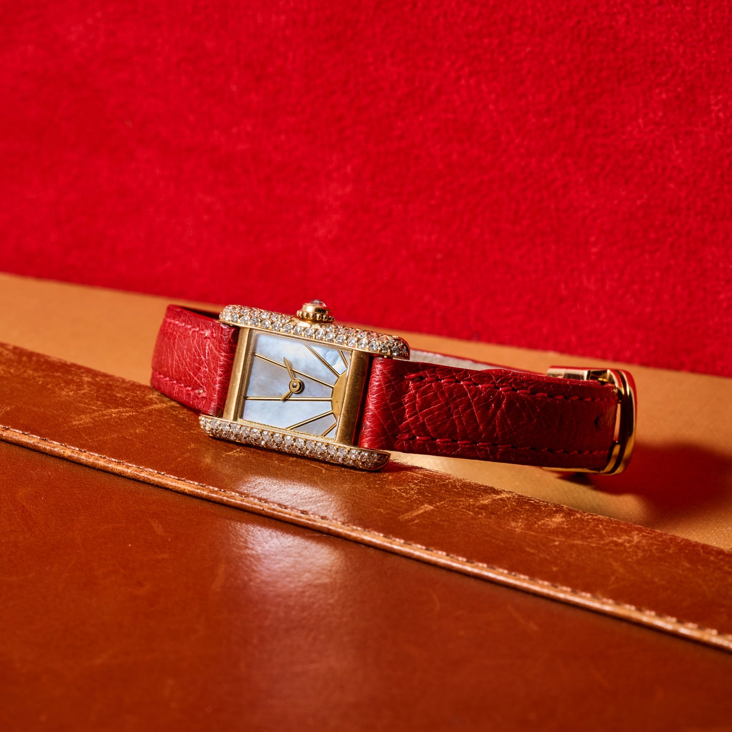 Cartier Tank Louis Mini MOP 'Sunrise'