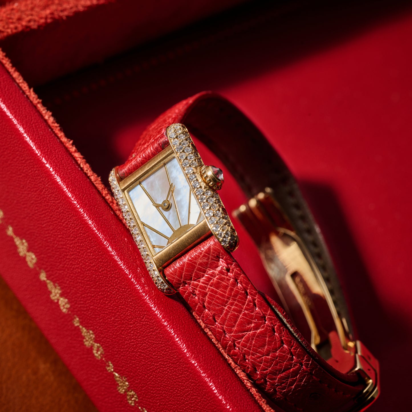 Cartier Tank Louis Mini MOP 'Sunrise'