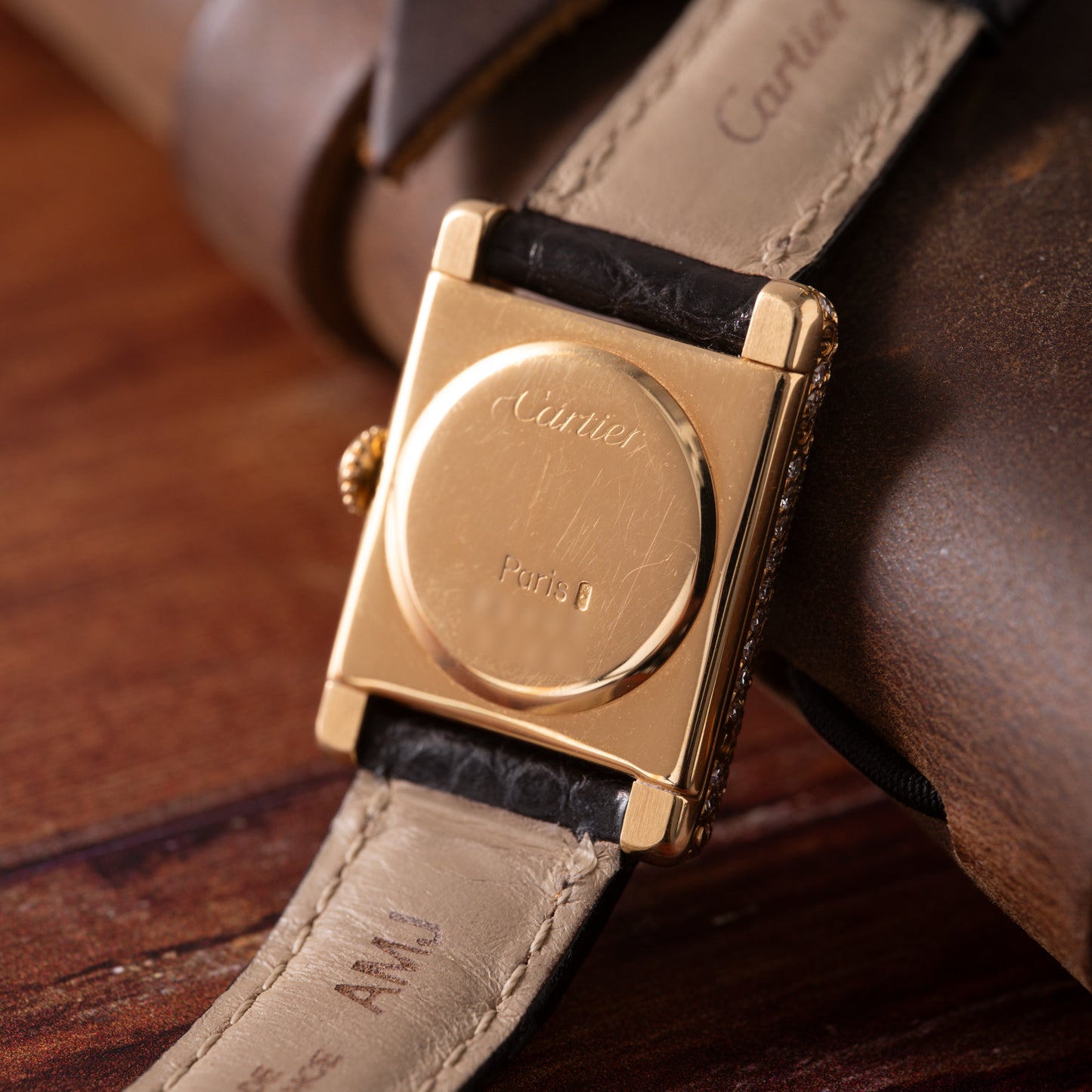 Cartier Tank Onyx and Coral