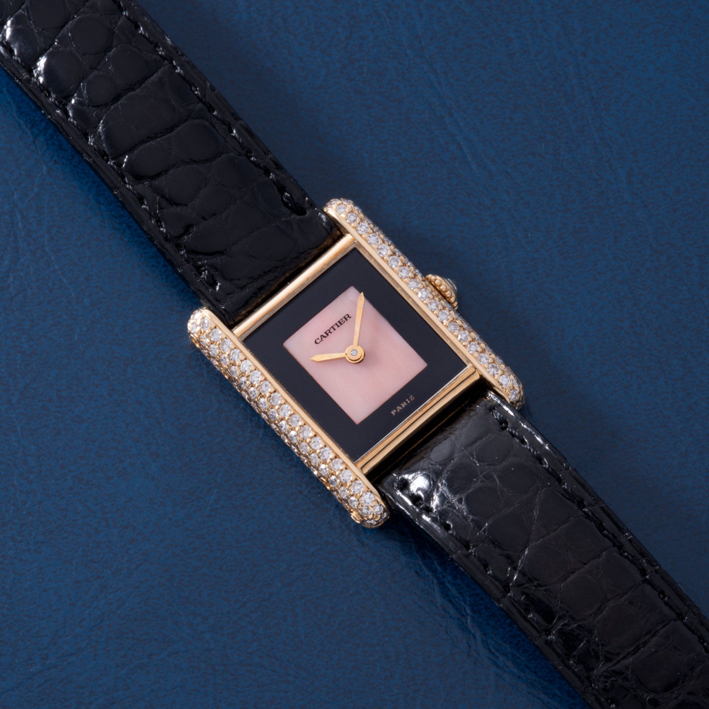 Cartier Tank Onyx and Coral