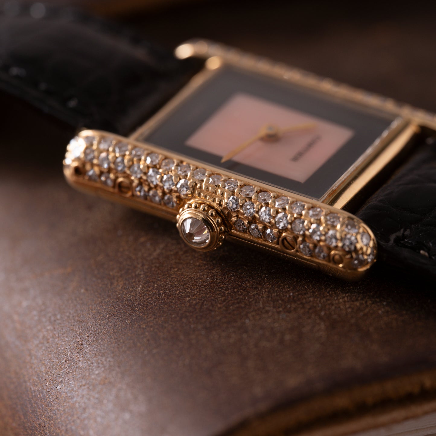 Cartier Tank Onyx and Coral