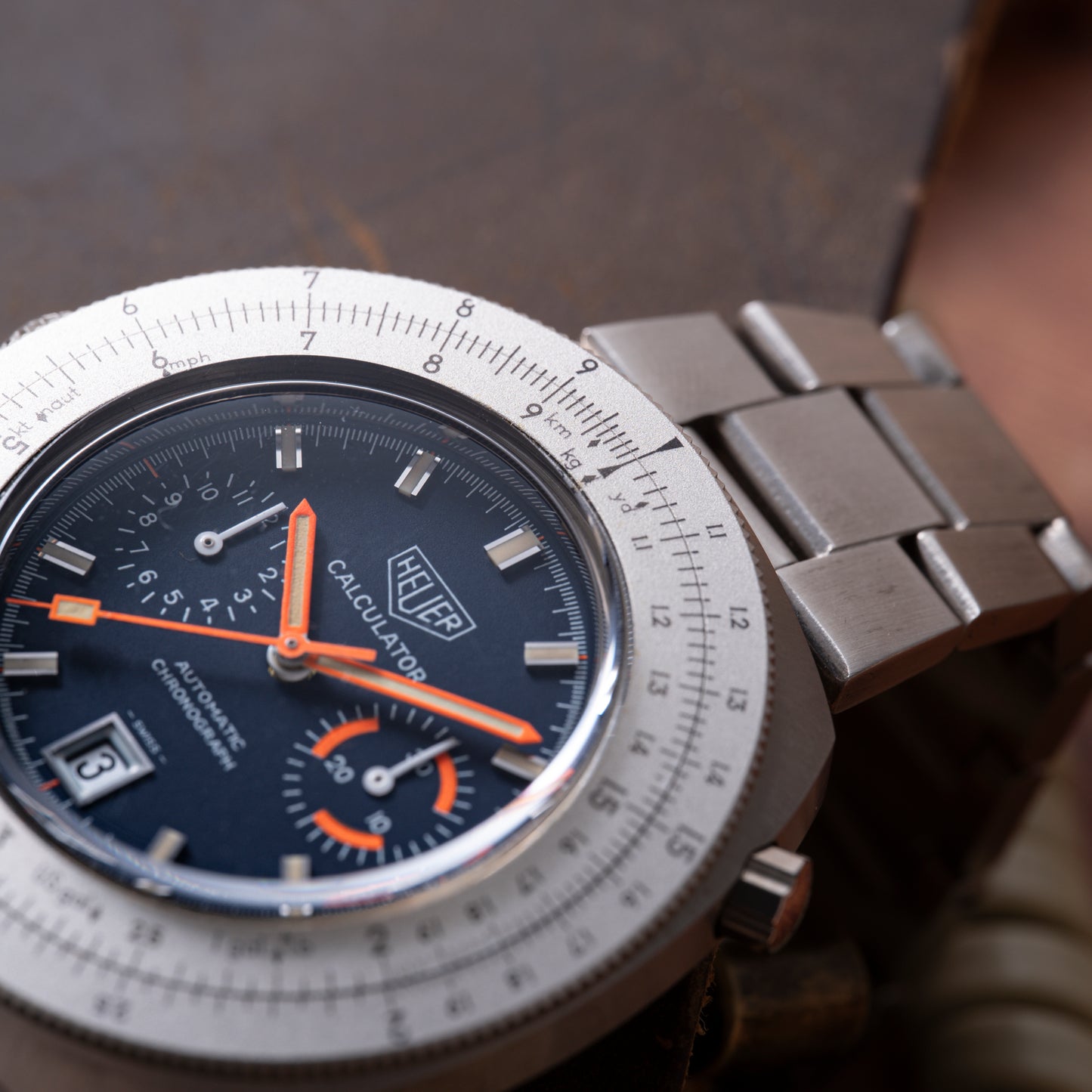 Heuer Calculator Automatic Chronograph