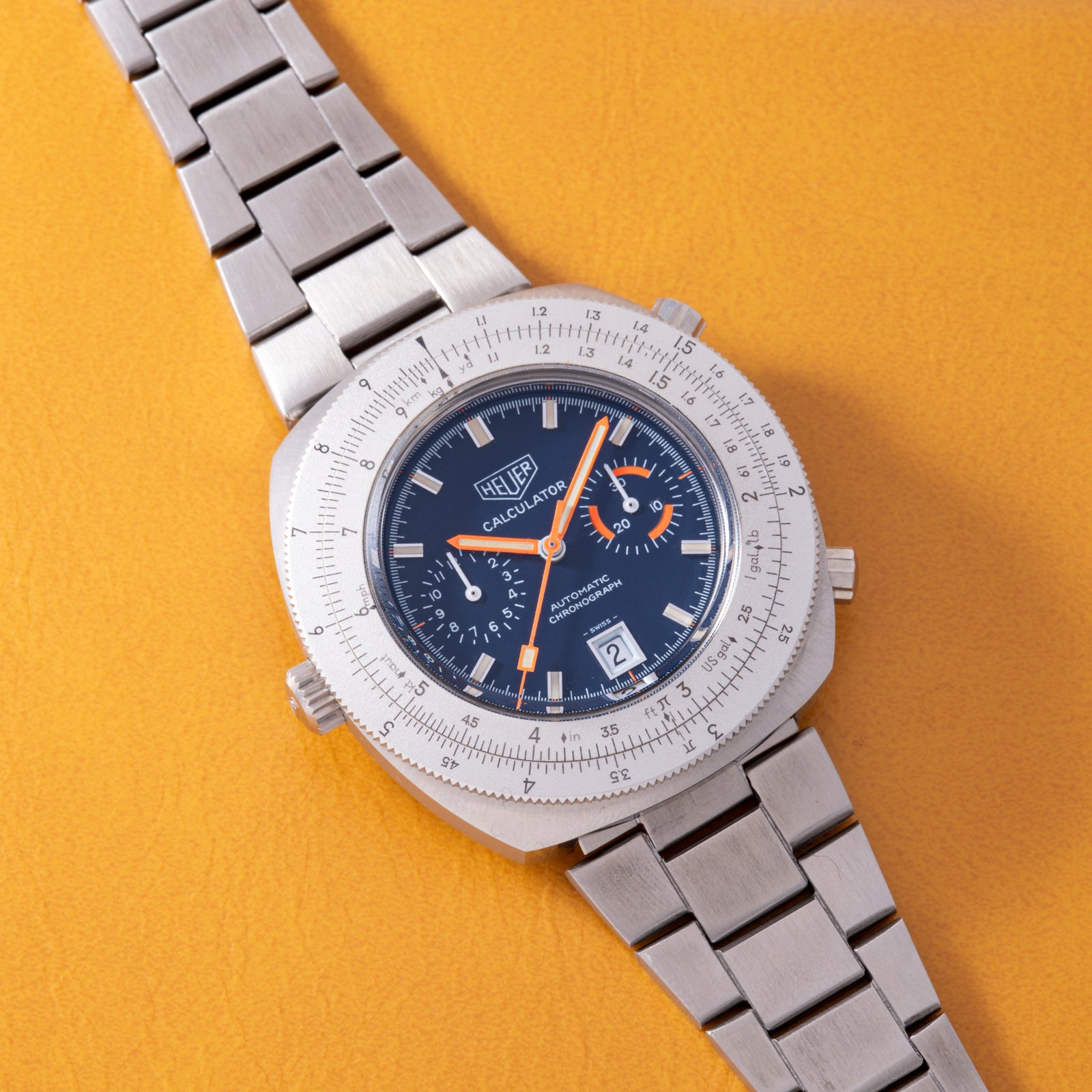 Heuer Calculator Automatic Chronograph