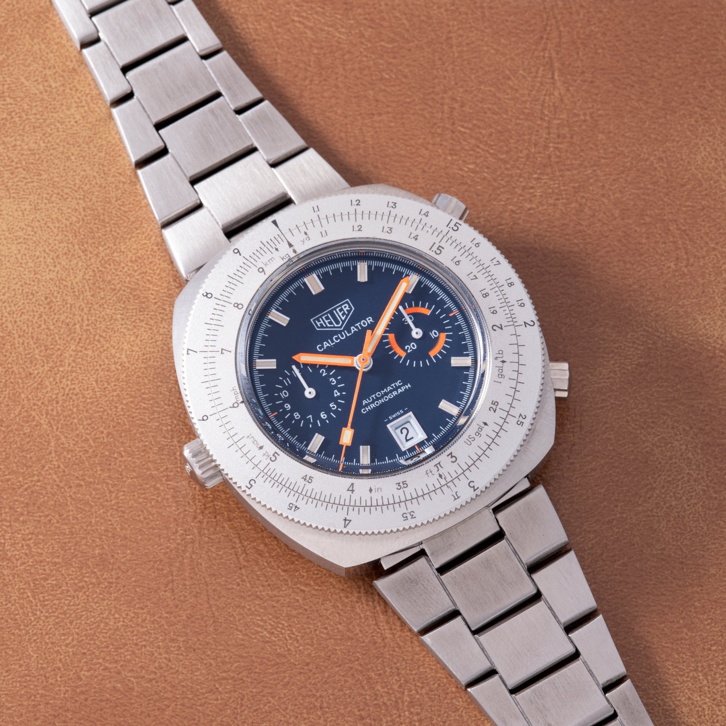 Heuer Calculator Automatic Chronograph