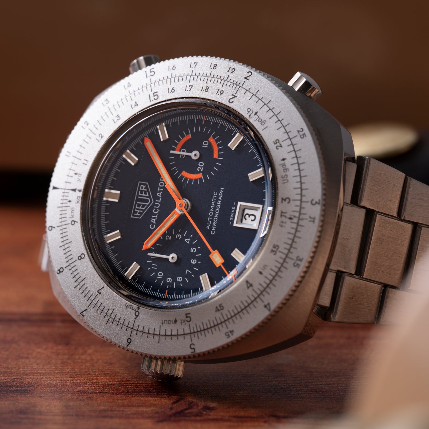 Heuer Calculator Automatic Chronograph