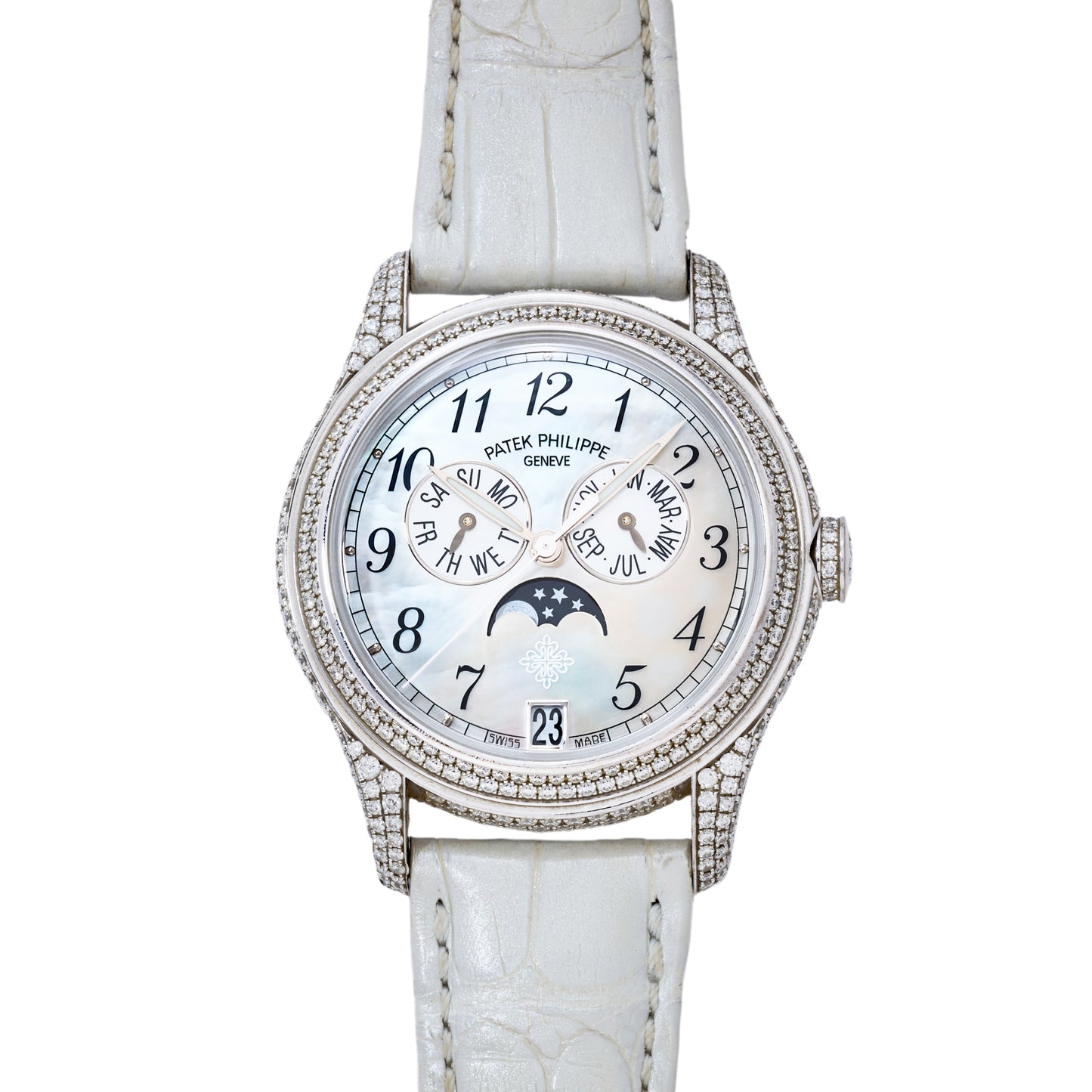 Patek Philippe Ladies Annual Calendar Moonphase Diamonds