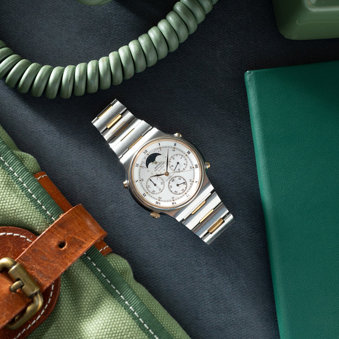Seiko Quartz Chronograph Moonphase