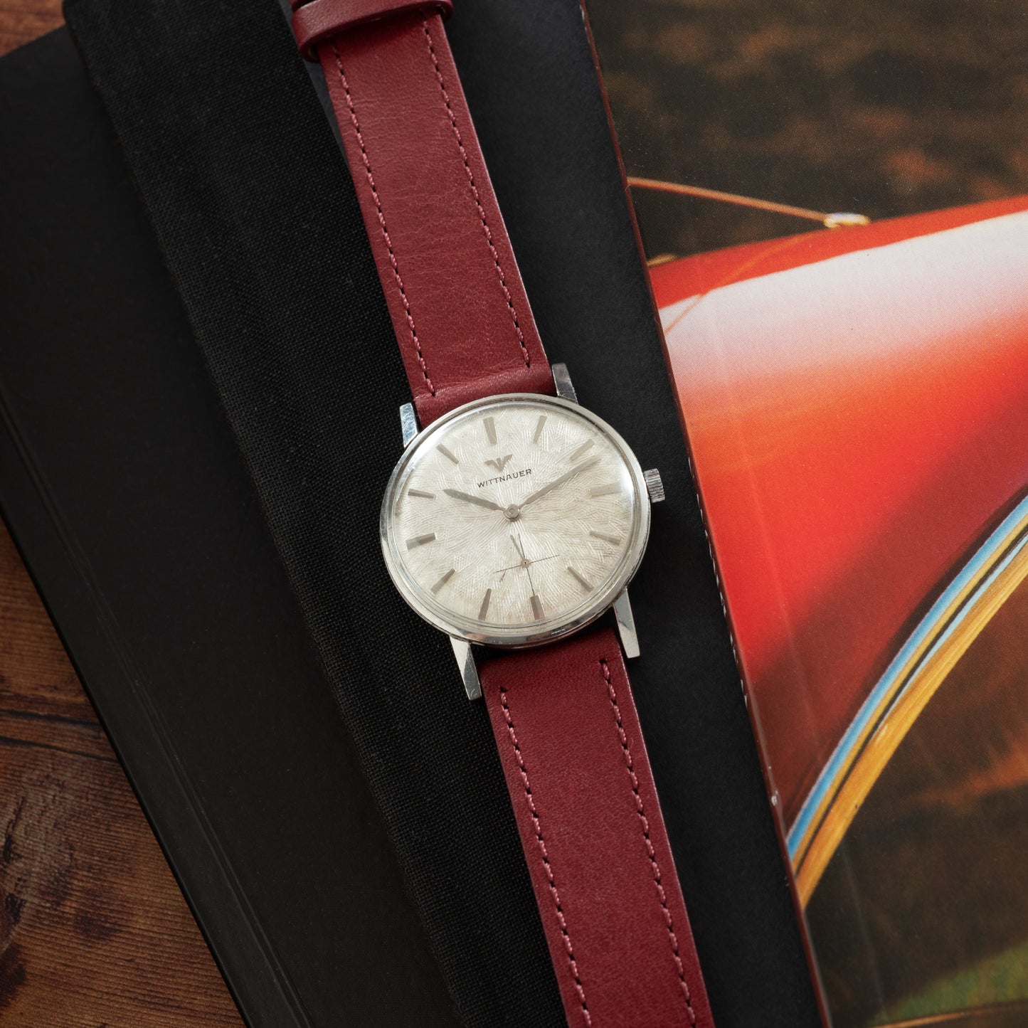 Wittnauer 'Textured Dial' Dress Watch