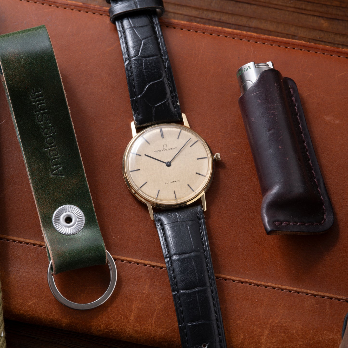Universal Genève 'Linen' Dress Watch