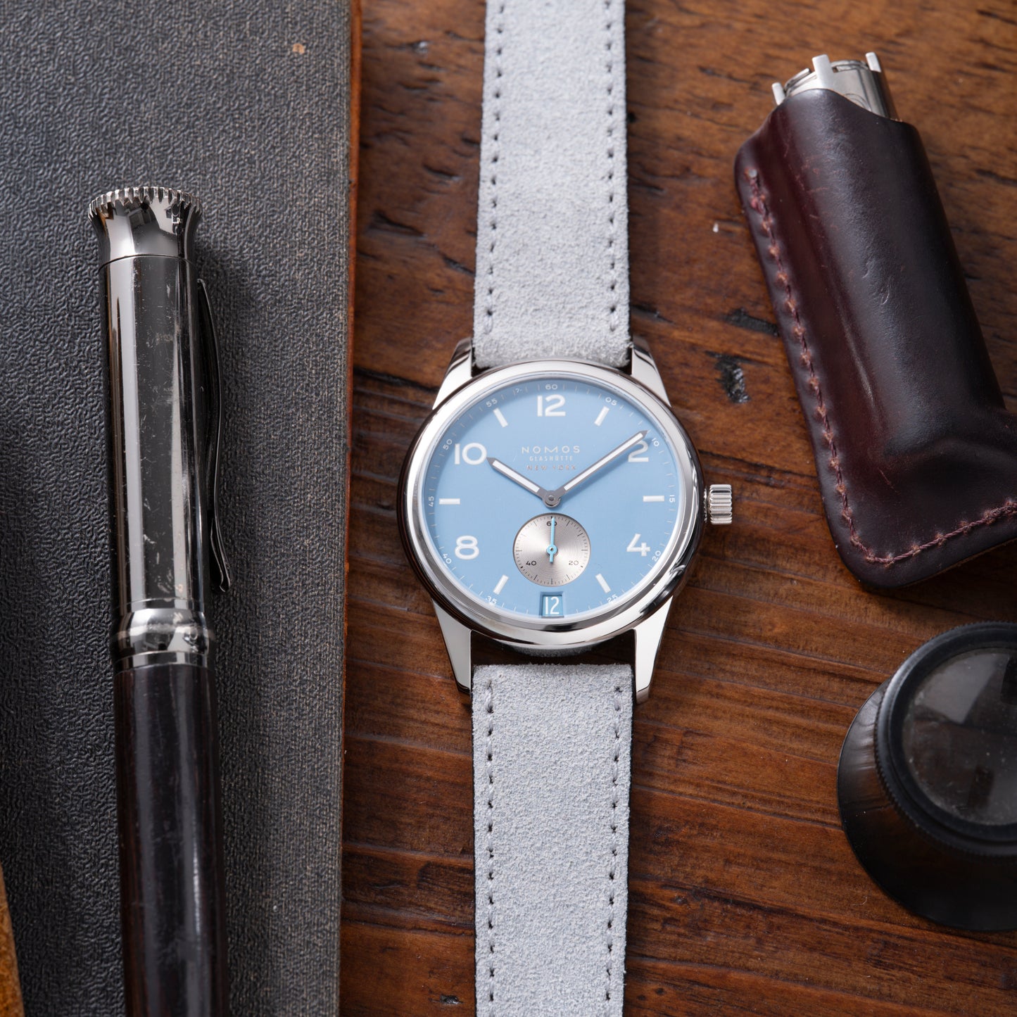 NOMOS Glashutte Club Date 38 for HODINKEE