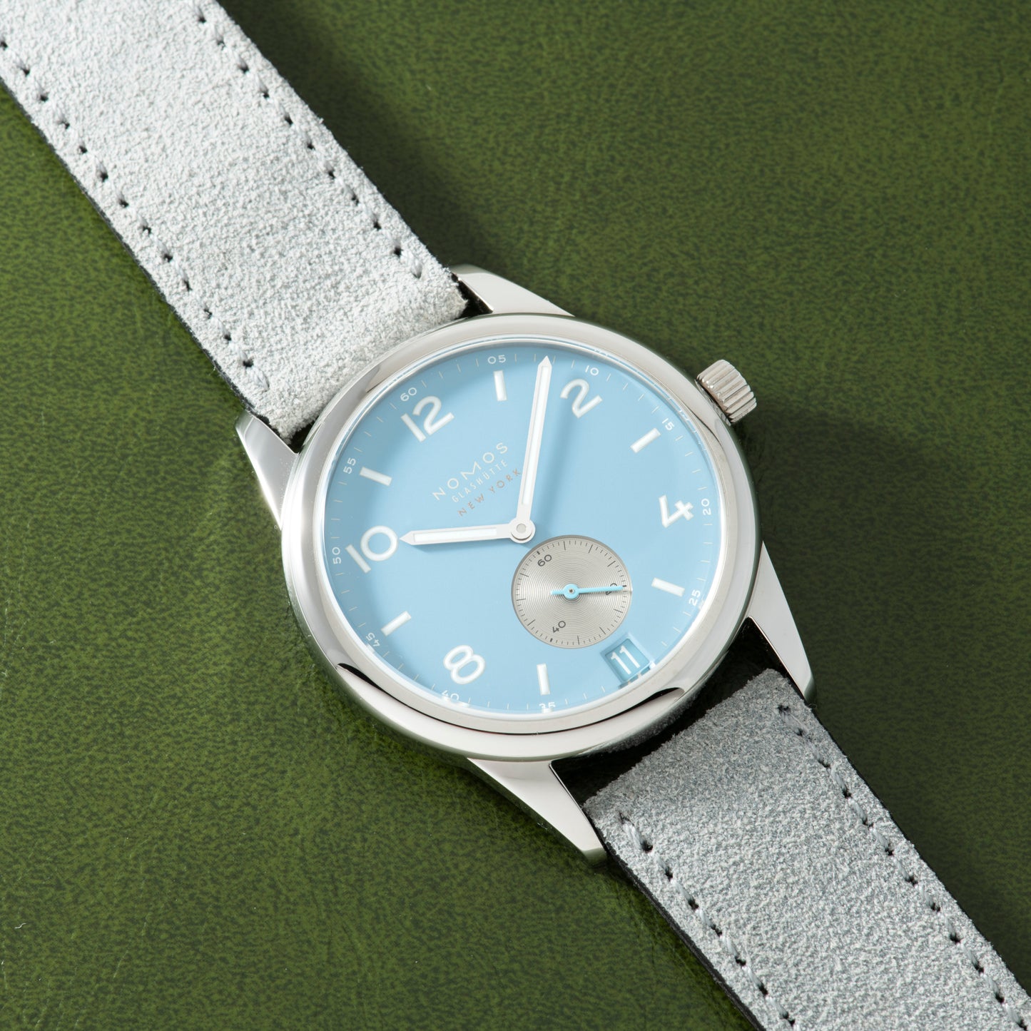 NOMOS Glashutte Club Date 38 for HODINKEE