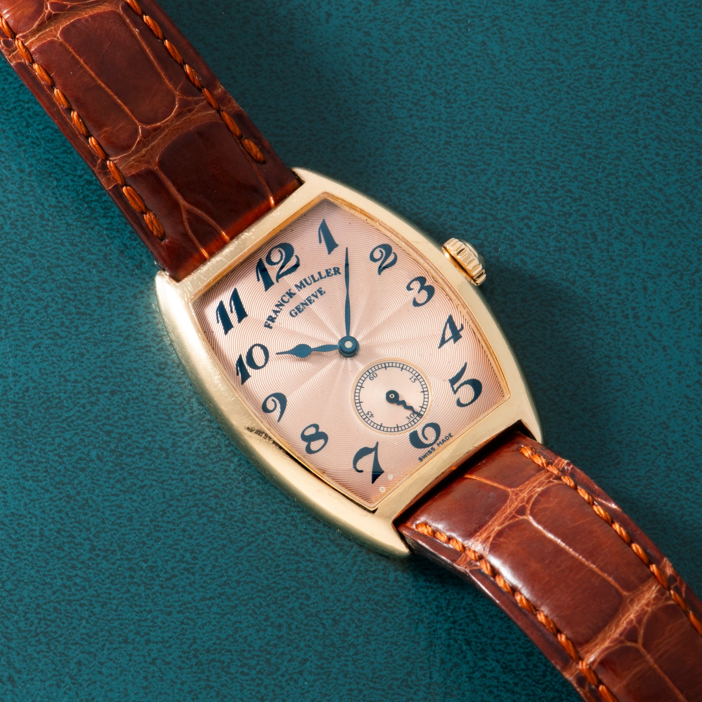 Franck Muller Master Cintrée Curvex Salmon Guilloche