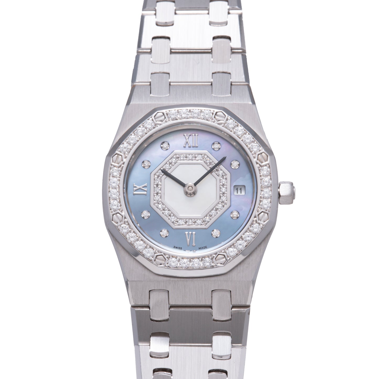 Audemars Piguet Royal Oak 'Blue MOP' Ladies Diamonds