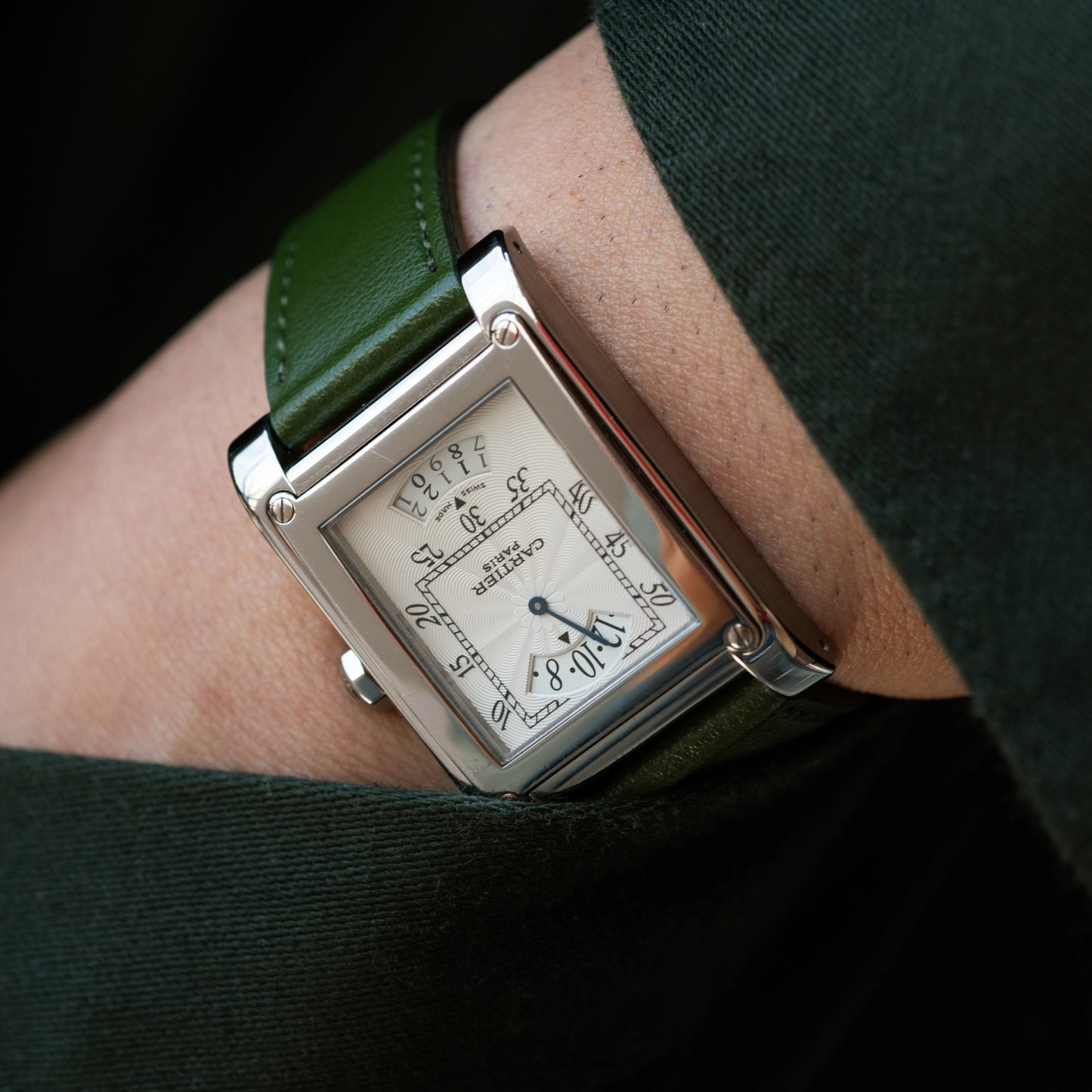 Cartier CPCP Tank À Vis 'Wandering Hours'