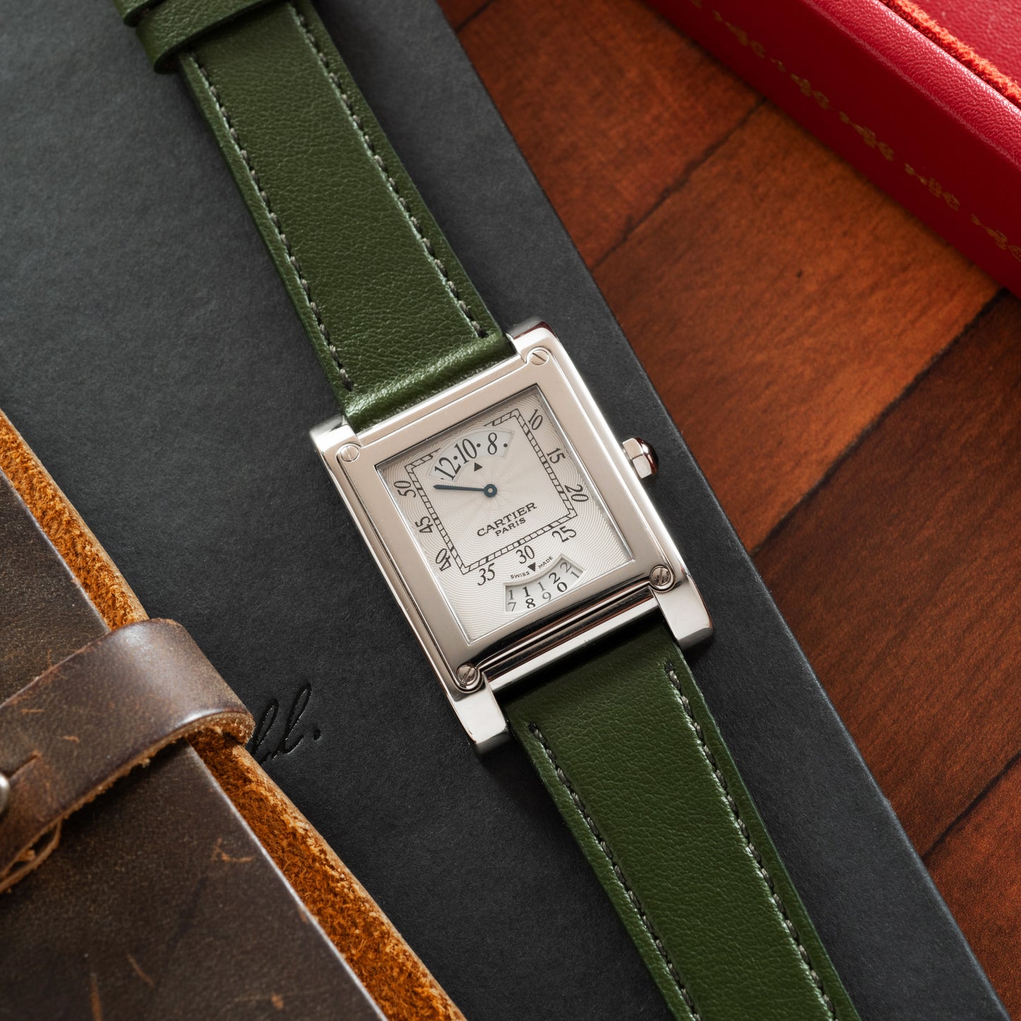 Cartier CPCP Tank À Vis 'Wandering Hours'