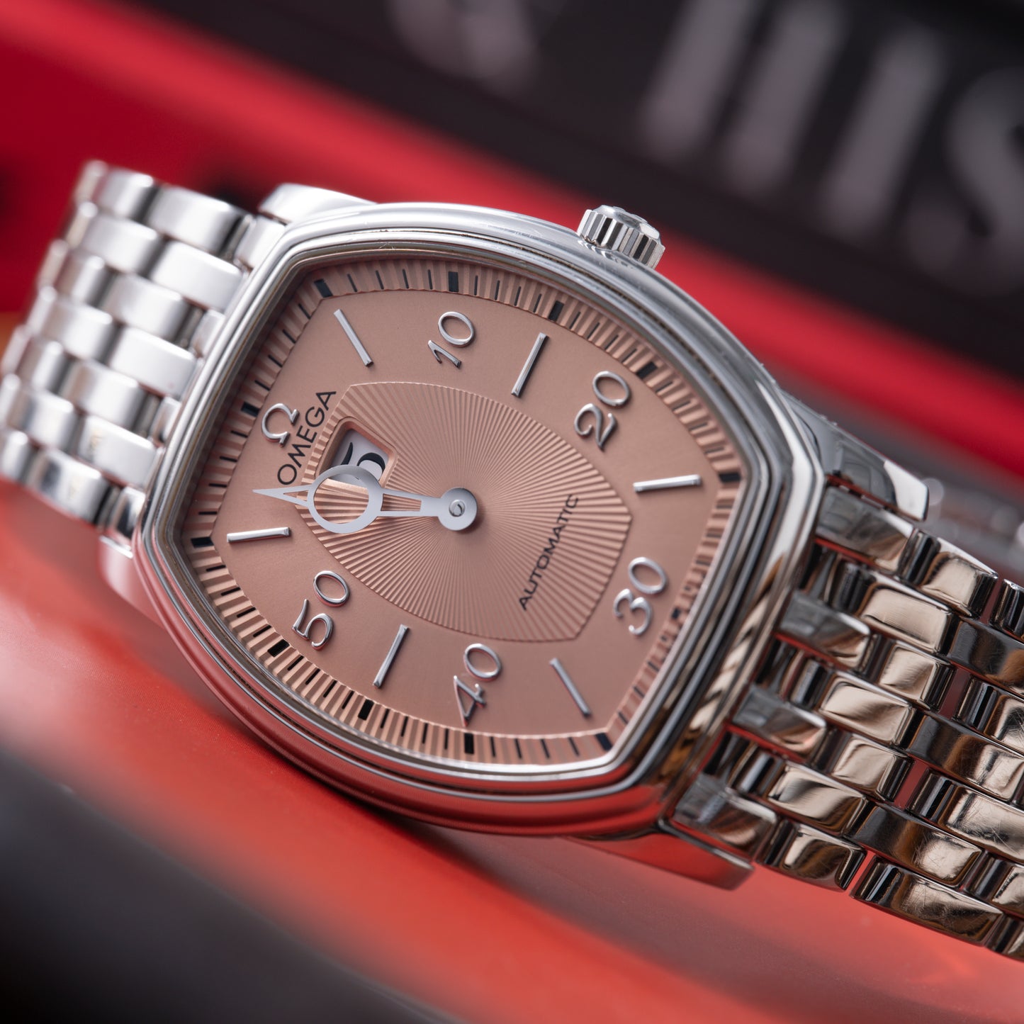 Omega De Ville Prestige 'Tonneau' Jumping Hour