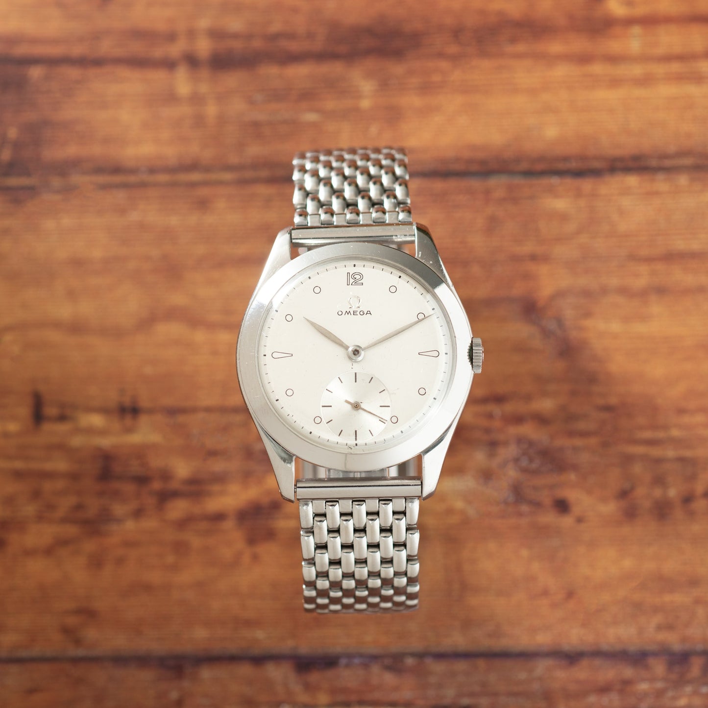 Omega 'Mirror Calatrava' Jumbo Dress Watch