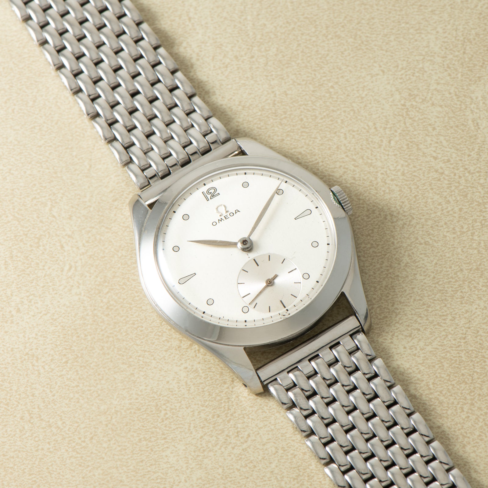 Omega 'Mirror Calatrava' Jumbo Dress Watch