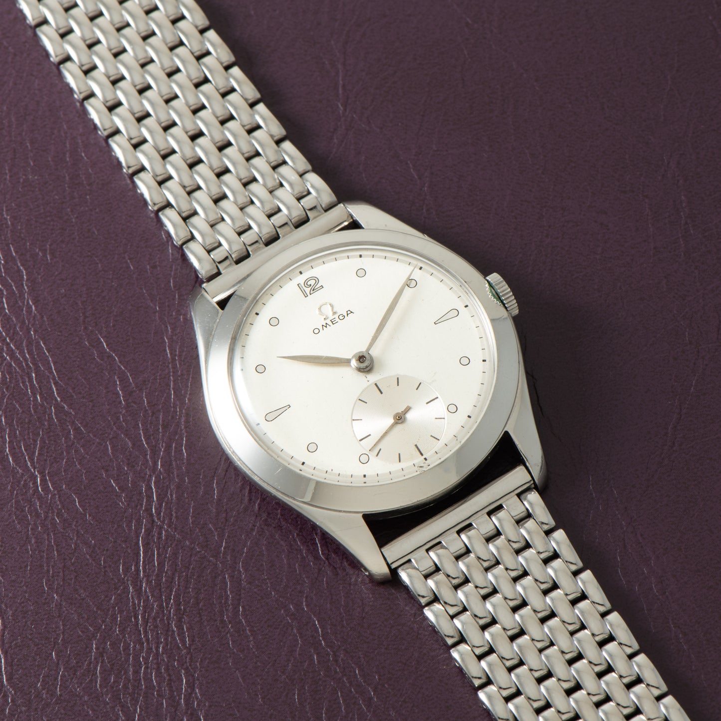 Omega 'Mirror Calatrava' Jumbo Dress Watch