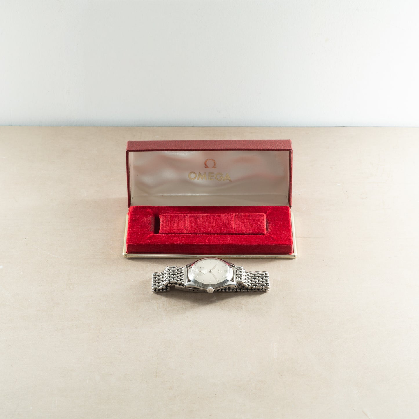 Omega 'Mirror Calatrava' Jumbo Dress Watch