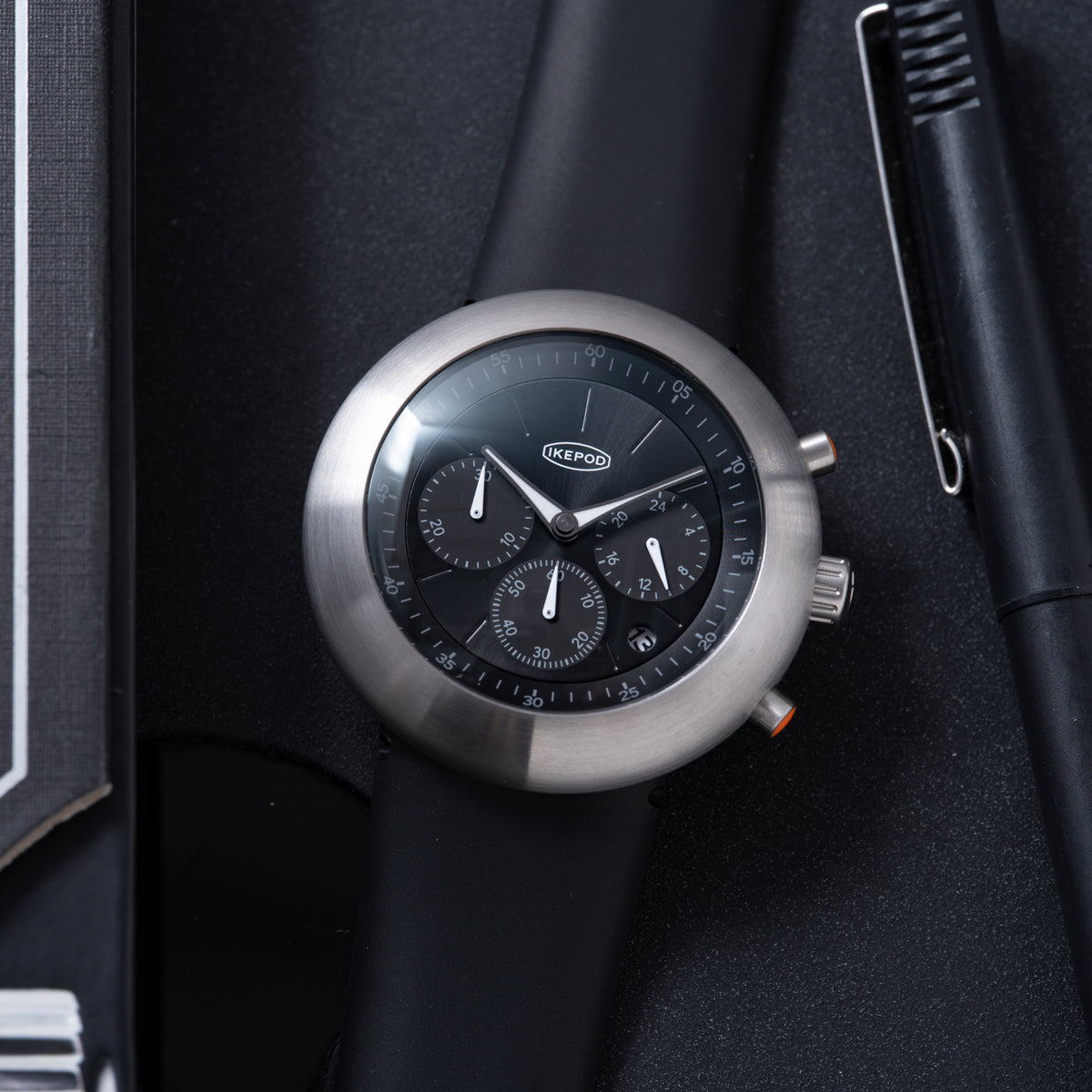 Ikepod Chronopod 'Black PPK' Chronograph