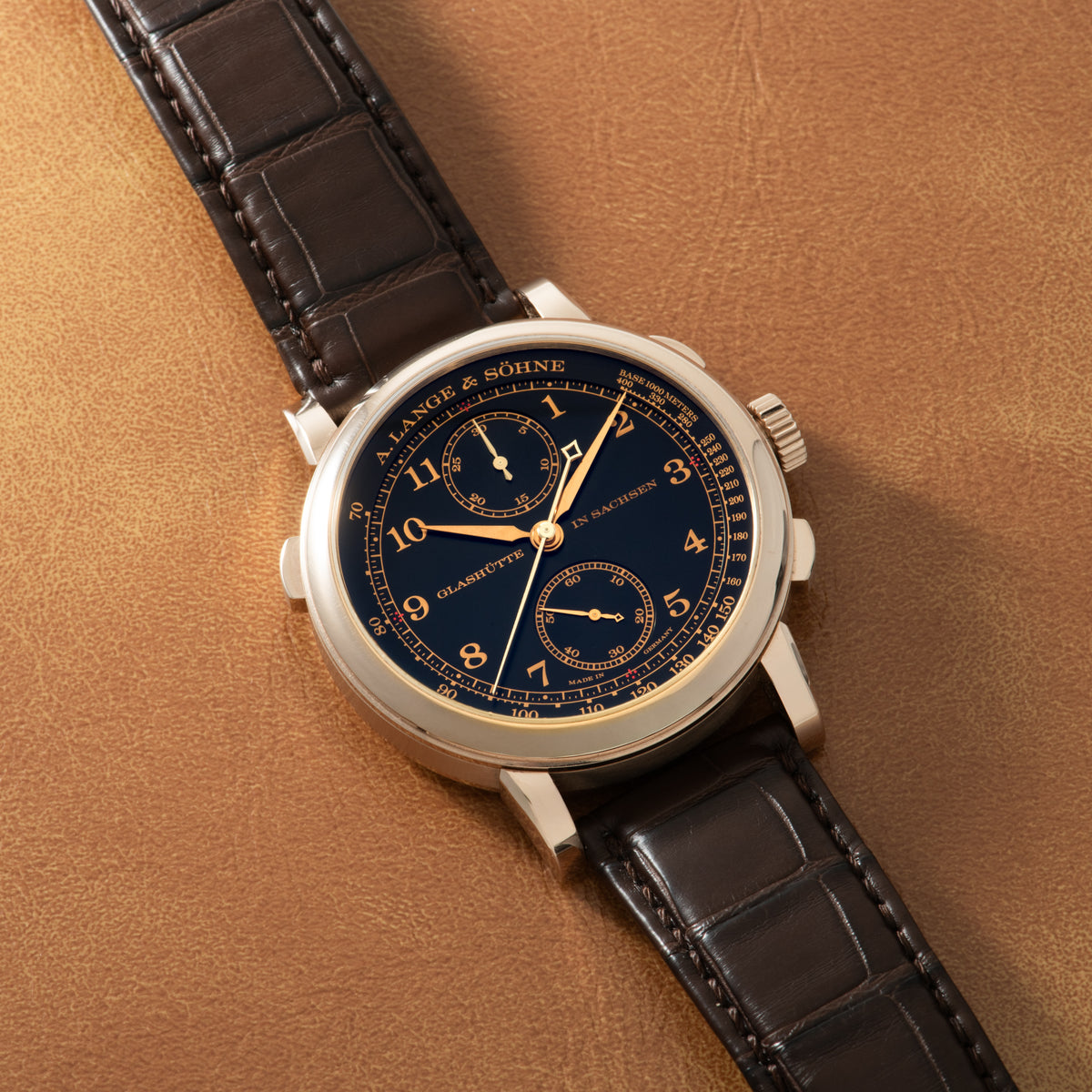 A.Lange & Söhne 1815 Rattrapante Honeygold Chronograph 'Homage to F.A.Lange'