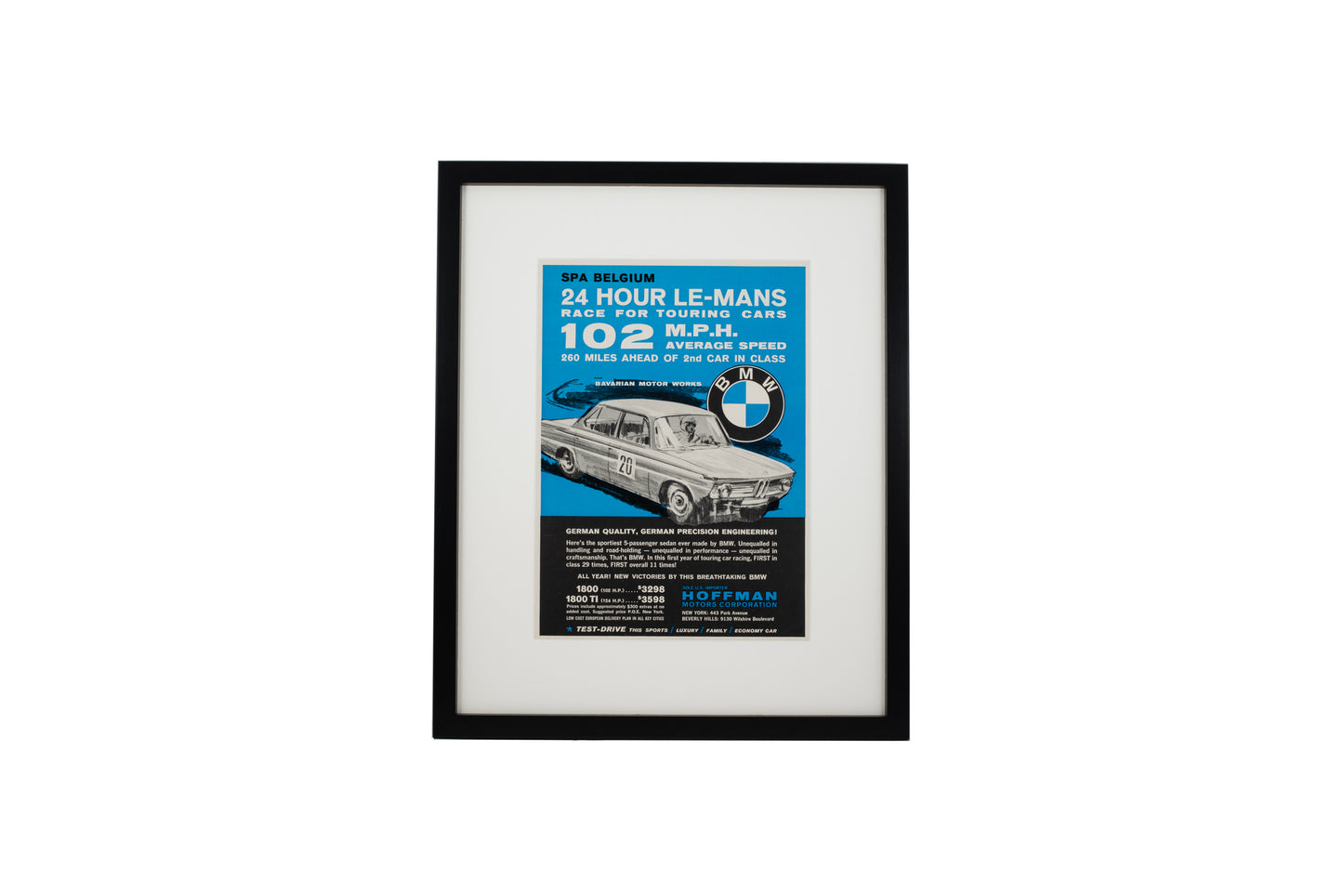 BMW 1800 Spa Belgium 24 Hour Le Mans