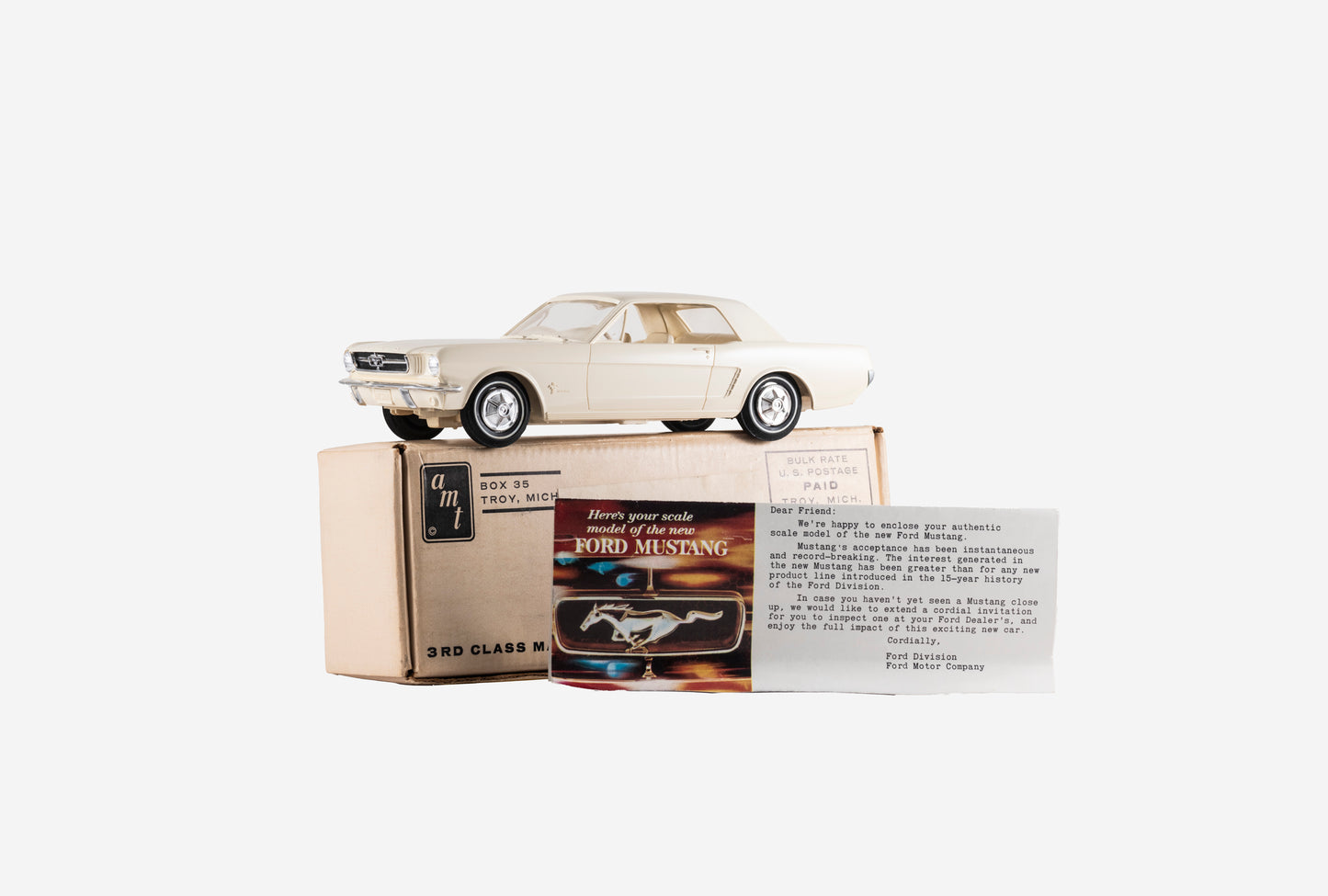 1965 Mustang Coupe Ford Dealer Promo Model from AMT