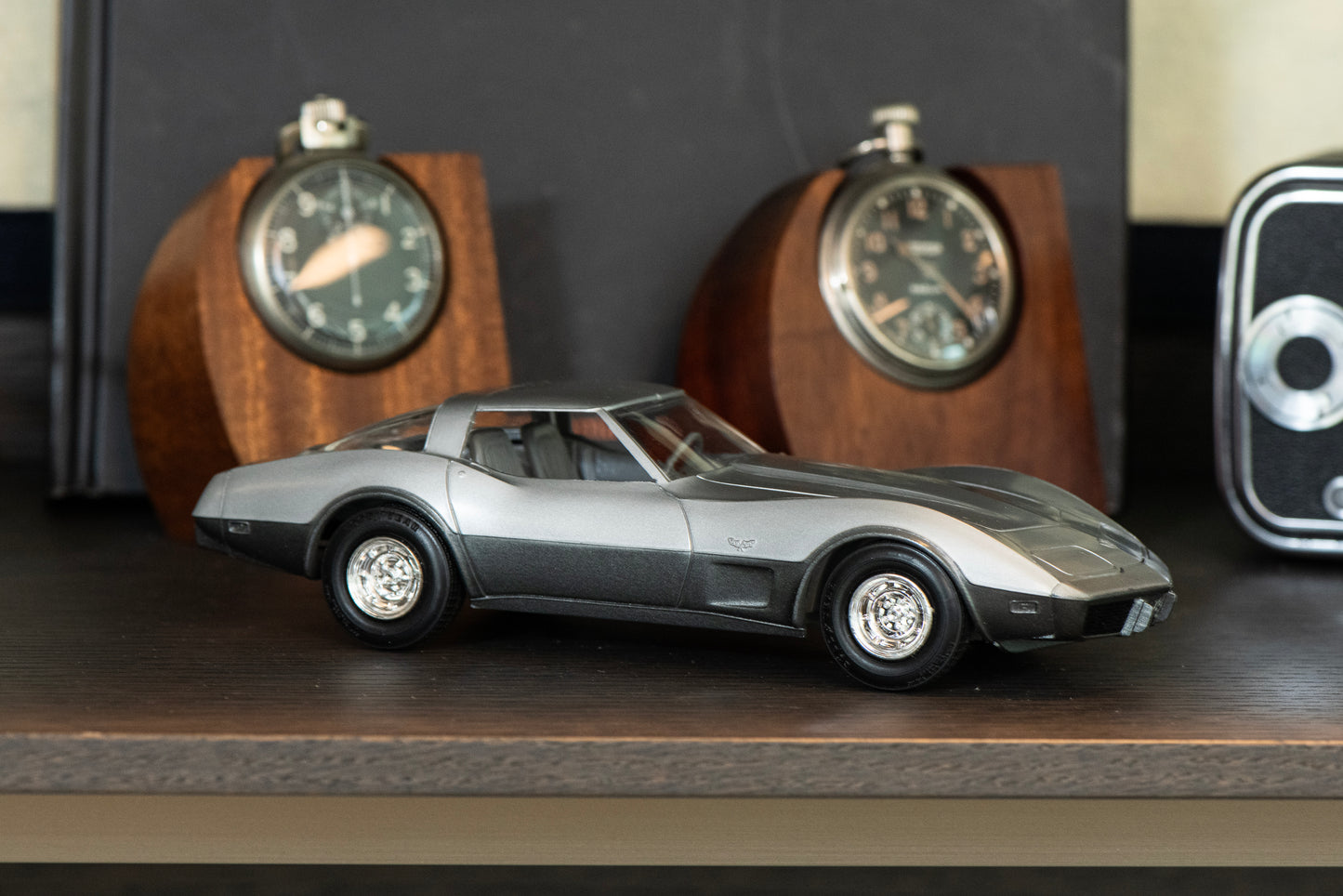 1978 Silver Corvette Chevy Dealer Promo Model by AMT