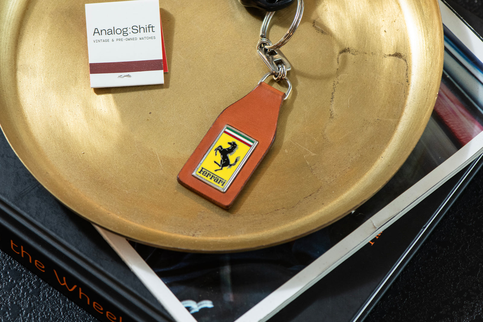 Ferrari Leather & Enamel Key Fob by Schedoni