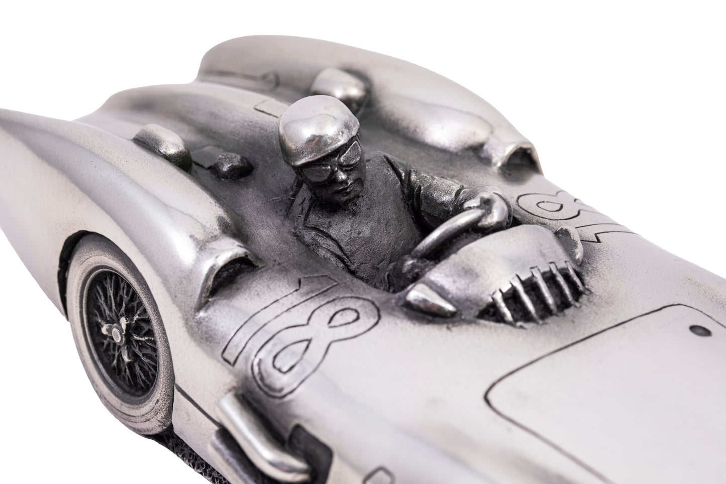 Mercedes Benz 300SLR Pewter Sculpture