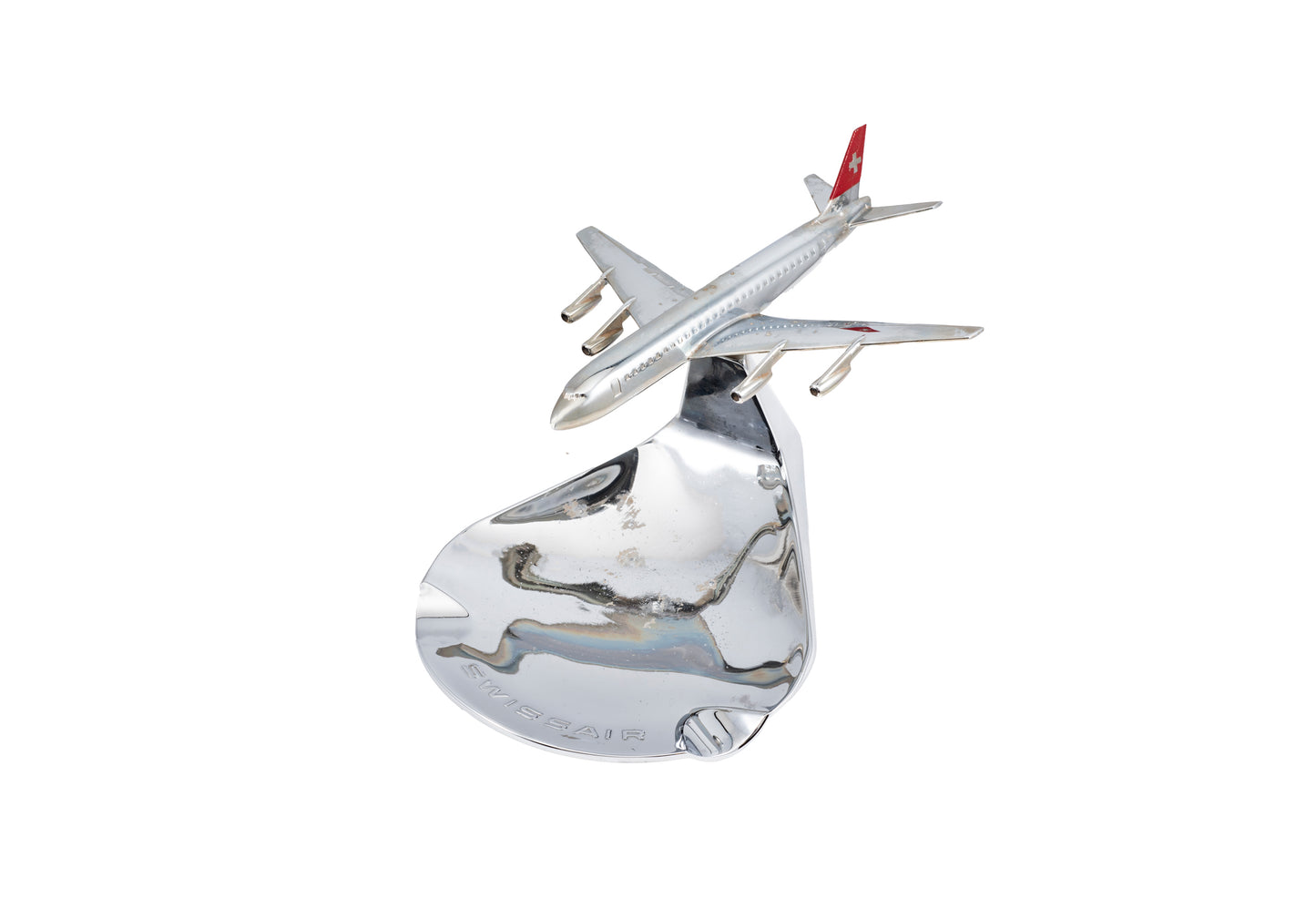 Swissair DC-8 Chrome Ashtray by Bühler
