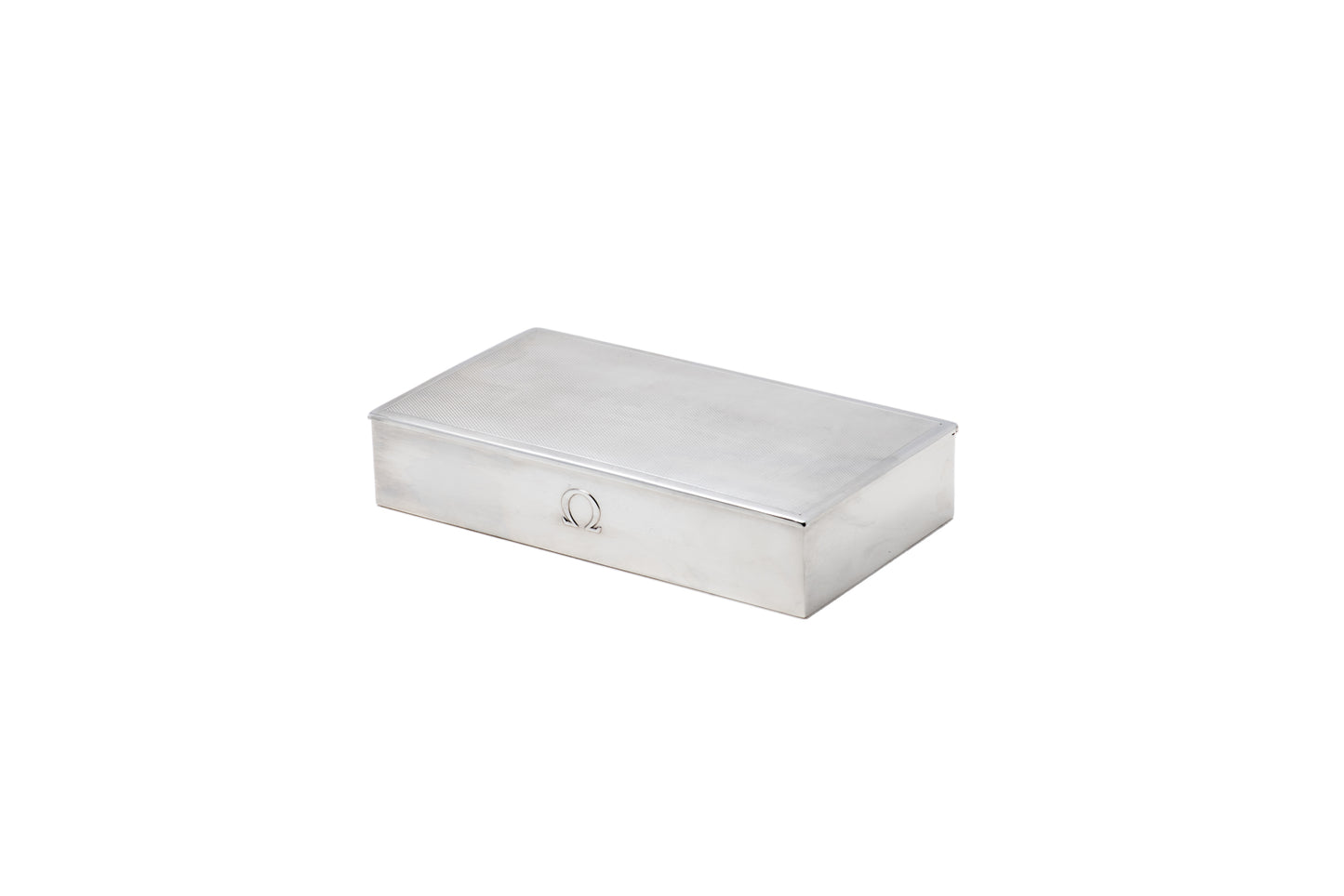 Omega Sterling Silver Presentation Box - Rectangular Textured Lid