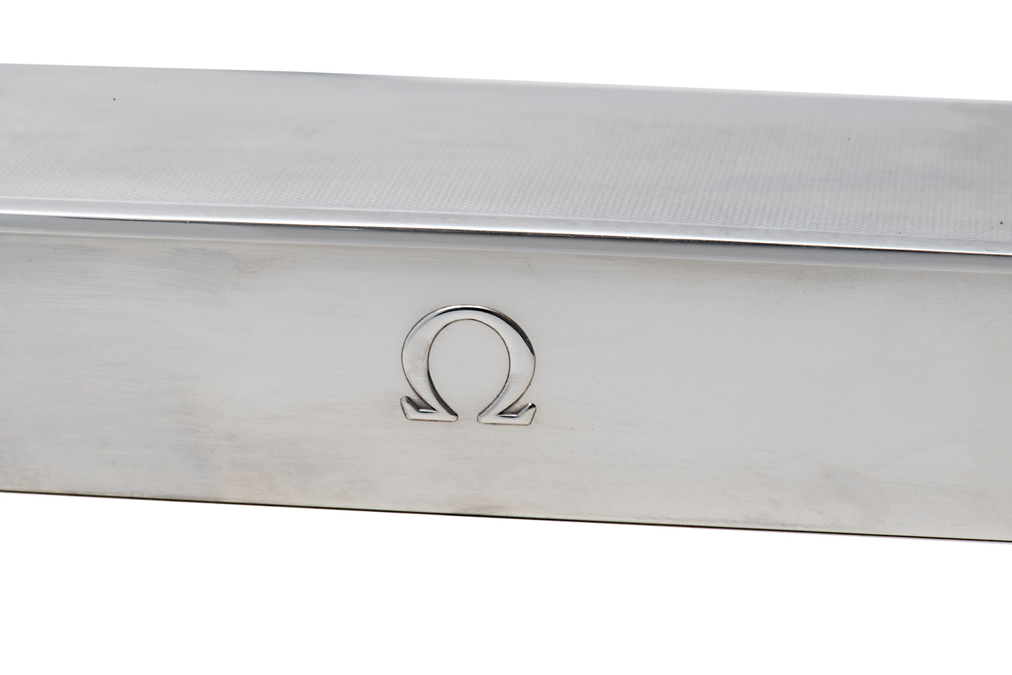 Omega Sterling Silver Presentation Box - Rectangular Textured Lid